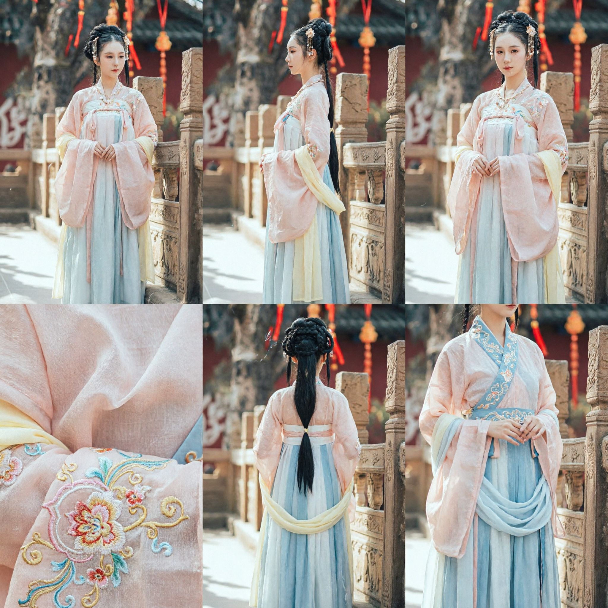 Costume Hanfu ancien de la dynastie Tang chinoise pour femmes Robe rose de fée Vêtement traditionnel de princesse pour photographie et cosplay - Asian Costume