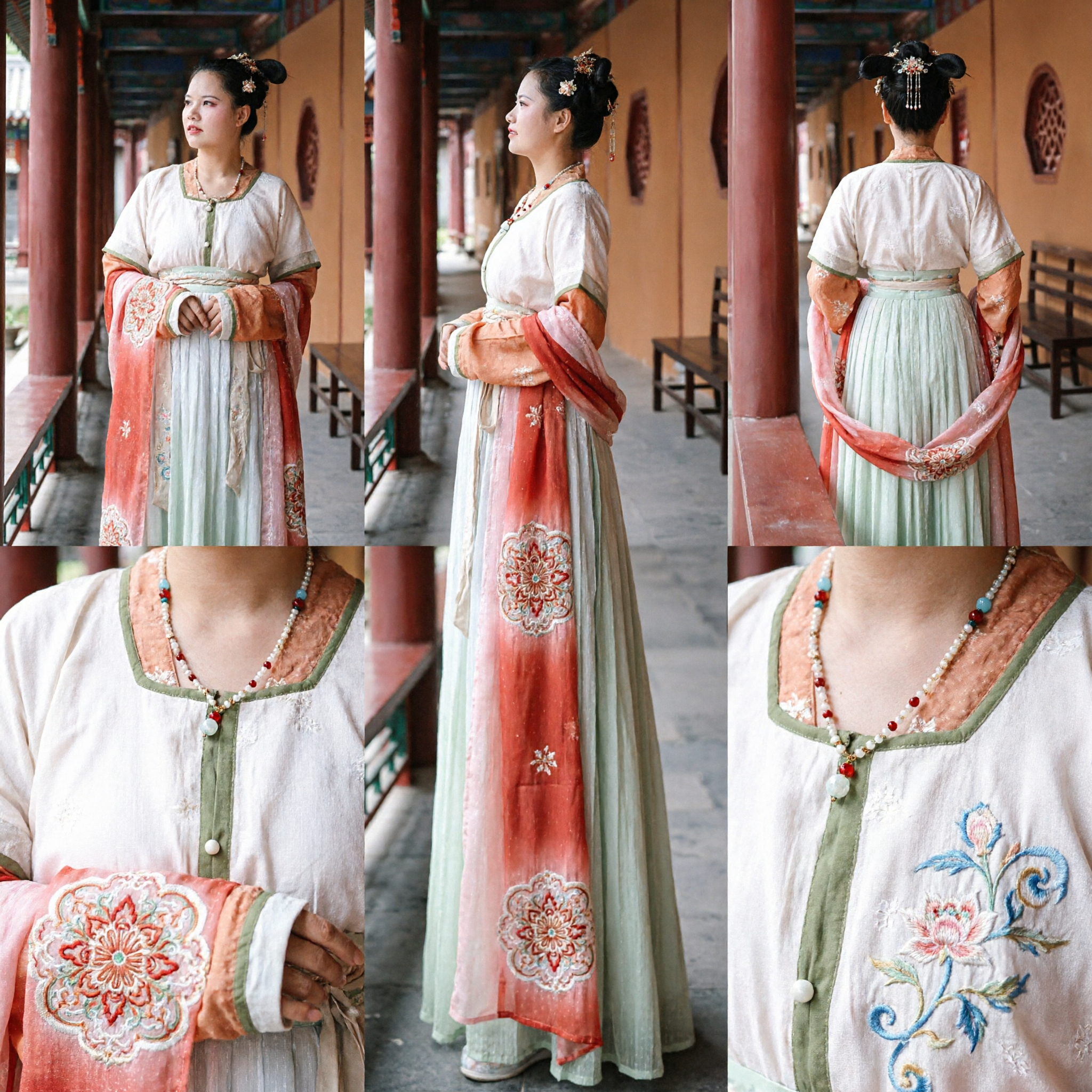 Traditionelles chinesisches Hanfu Kleid Tang-Dynastie antikes Palastkostüm für Damen Fotografie Cosplay - Asian Costume