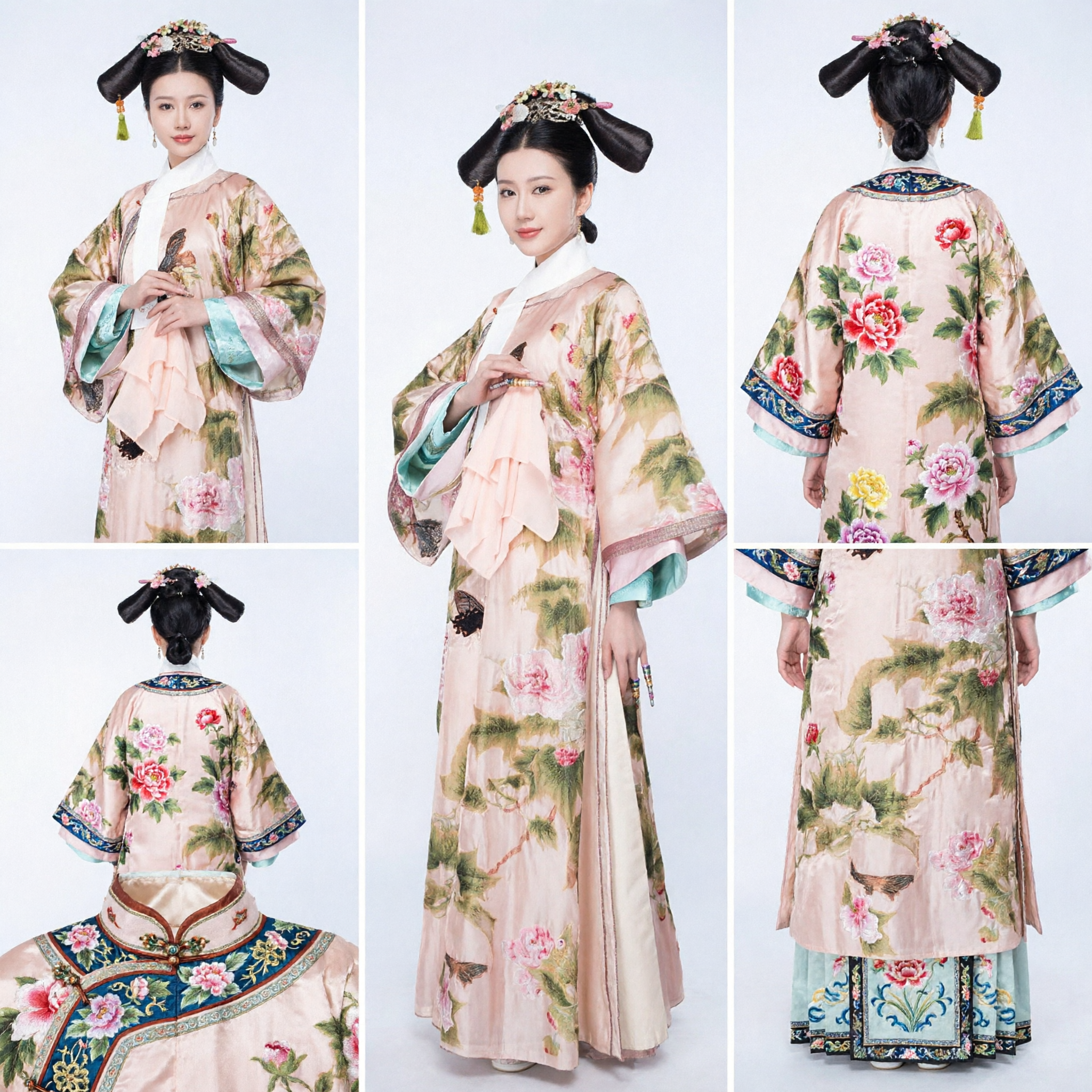 Traje de Princesa da Dinastia Qing Tradicional Chinês, Robe de Imperatriz Manchu Antiga, Vestido Histórico para Cosplay Feminino - Asian Costume
