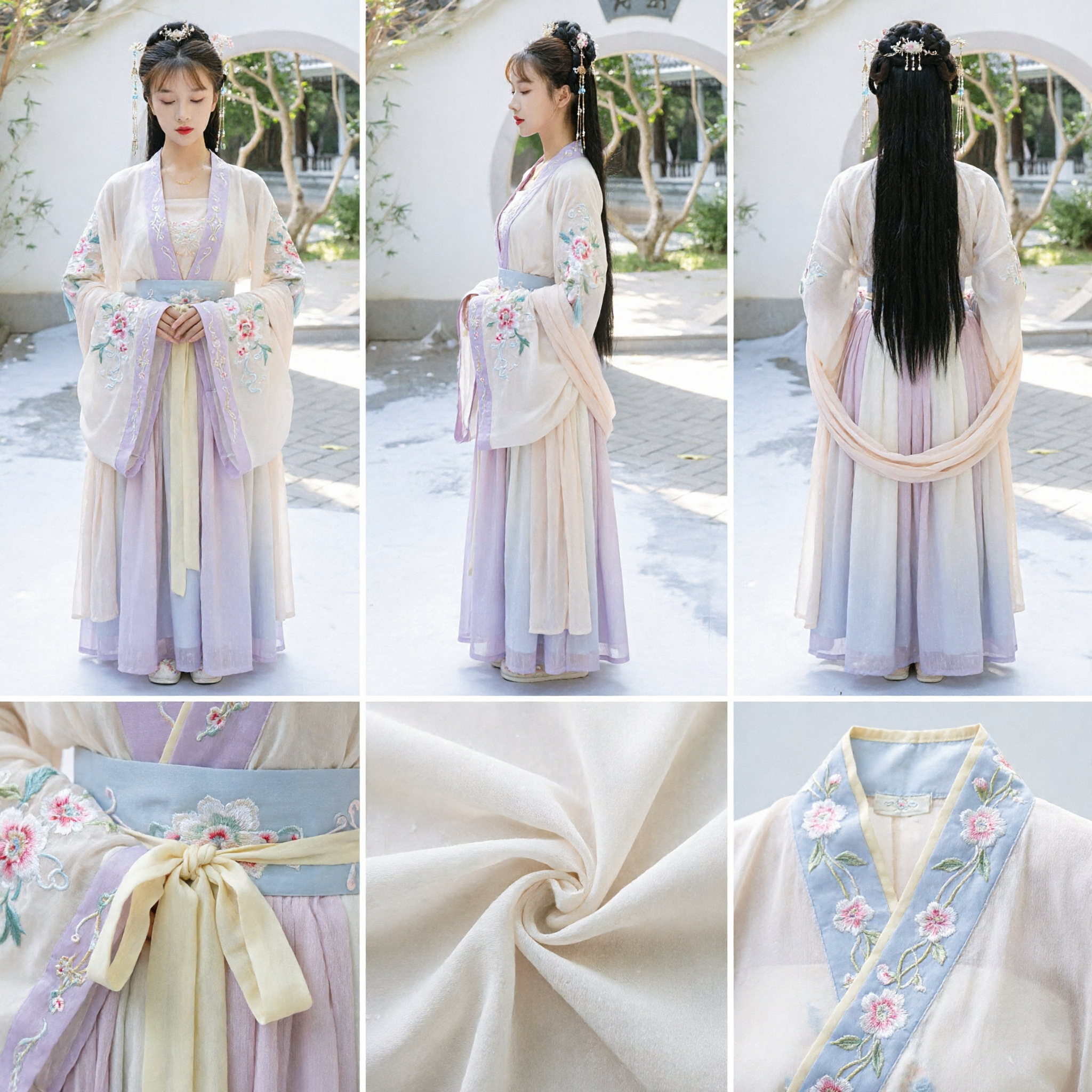 Vestido Hanfu Chinês Tradicional para Mulheres, Traje de Fada Antigo, Conjunto Elegante Tang para Performance - Asian Costume
