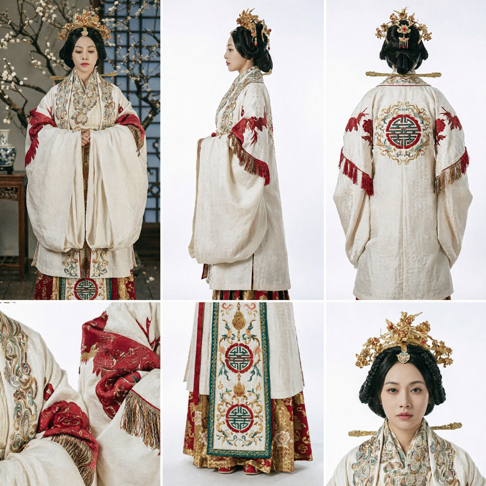 Starożytny Chiński Kostium Cesarzowej Hanfu Tradycyjna Cesarska Suknia Królowej dla Kobiet Historyczny Cosplay - Asian Costume
