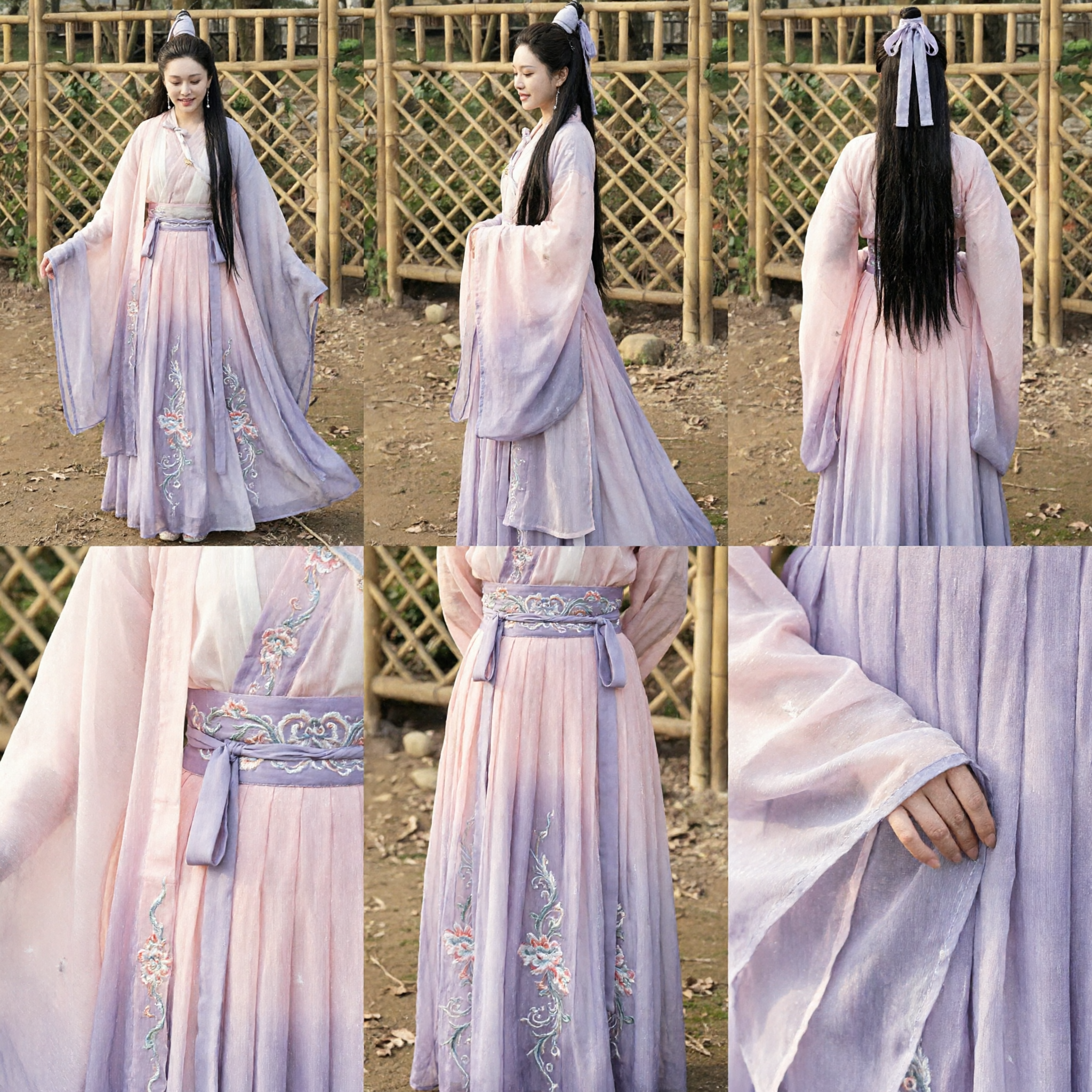 Traje Hanfu Chinês Antigo de Fada Vestido Tradicional de Princesa Wuxia para Performance e Cosplay Feminino - Asian Costume