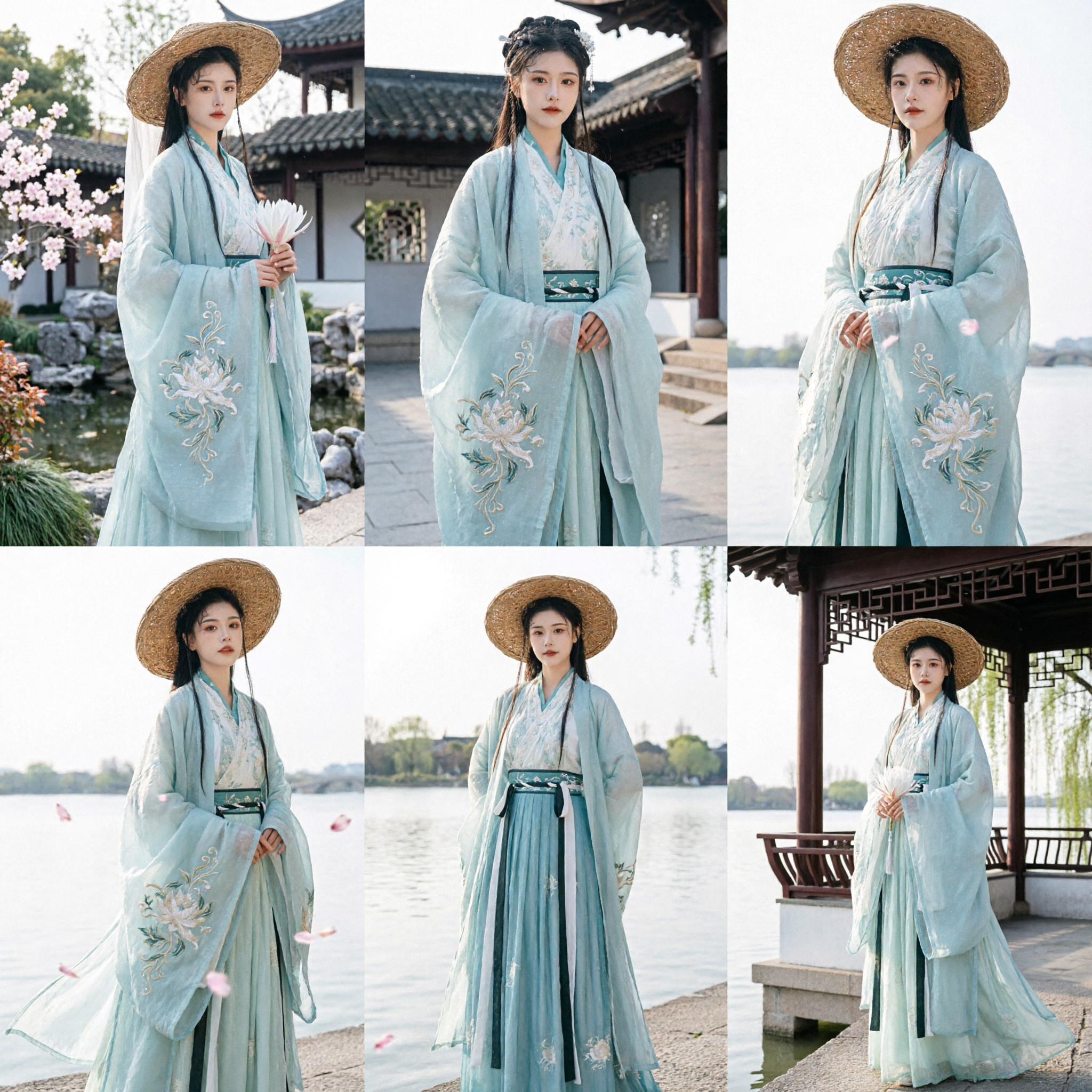 Costume élégant Hanfu bleu clair Vêtement traditionnel chinois Costume ancien de fée pour femmes Robe de cosplay pour photographie - Asian Costume