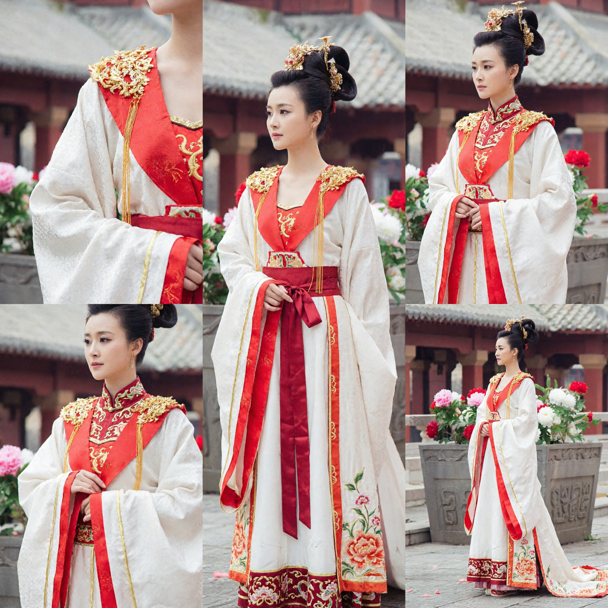 Oude Chinese Tang-dynastie Paleisprinses Hanfu-kostuum Traditionele Keizerlijke Concubinejurk voor Vrouwen Cosplay - Asian Costume