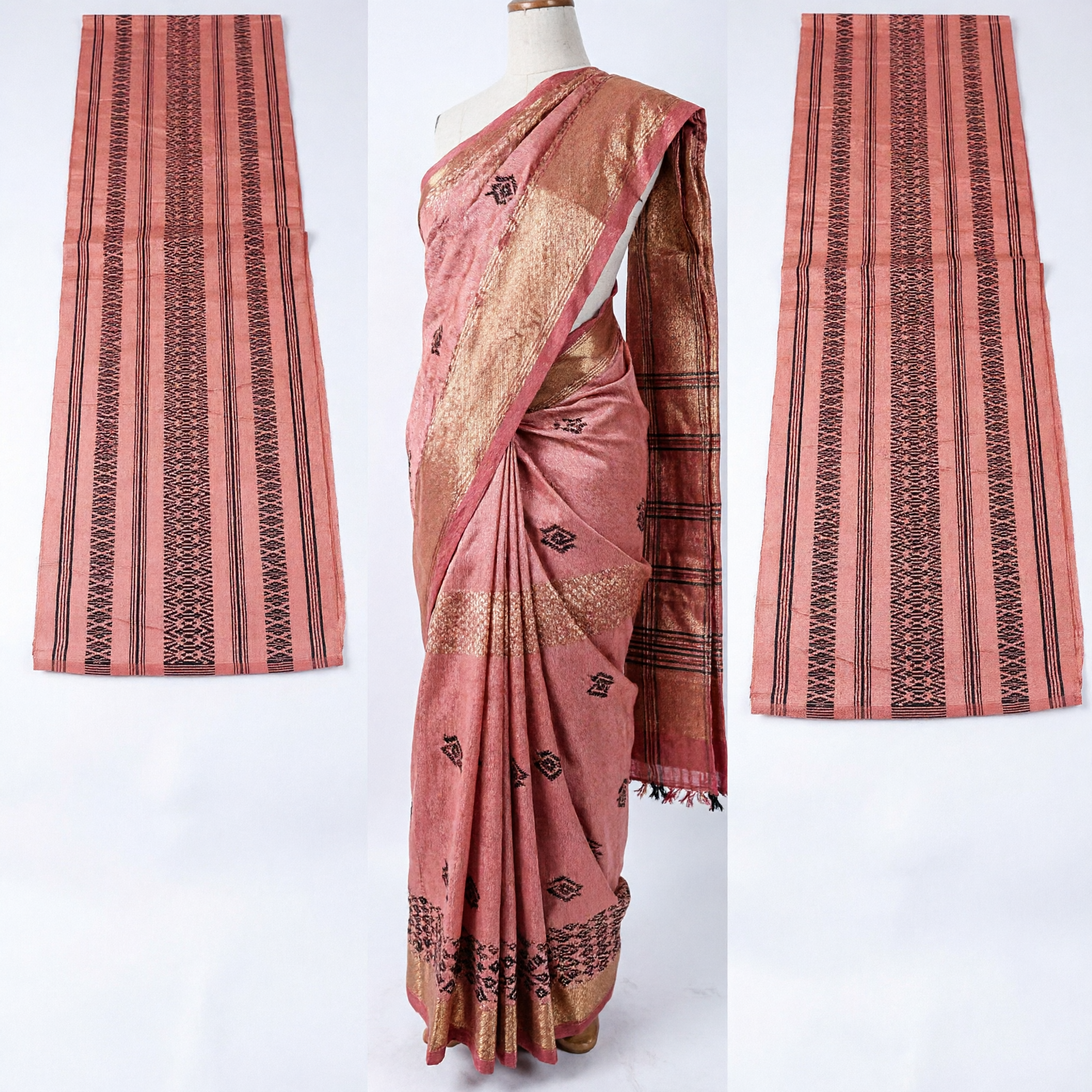 Tessuto tradizionale asiatico Dai intrecciato geometrico tovaglia o materiale per gonne per arredamento culturale e costumi - Asian Costume