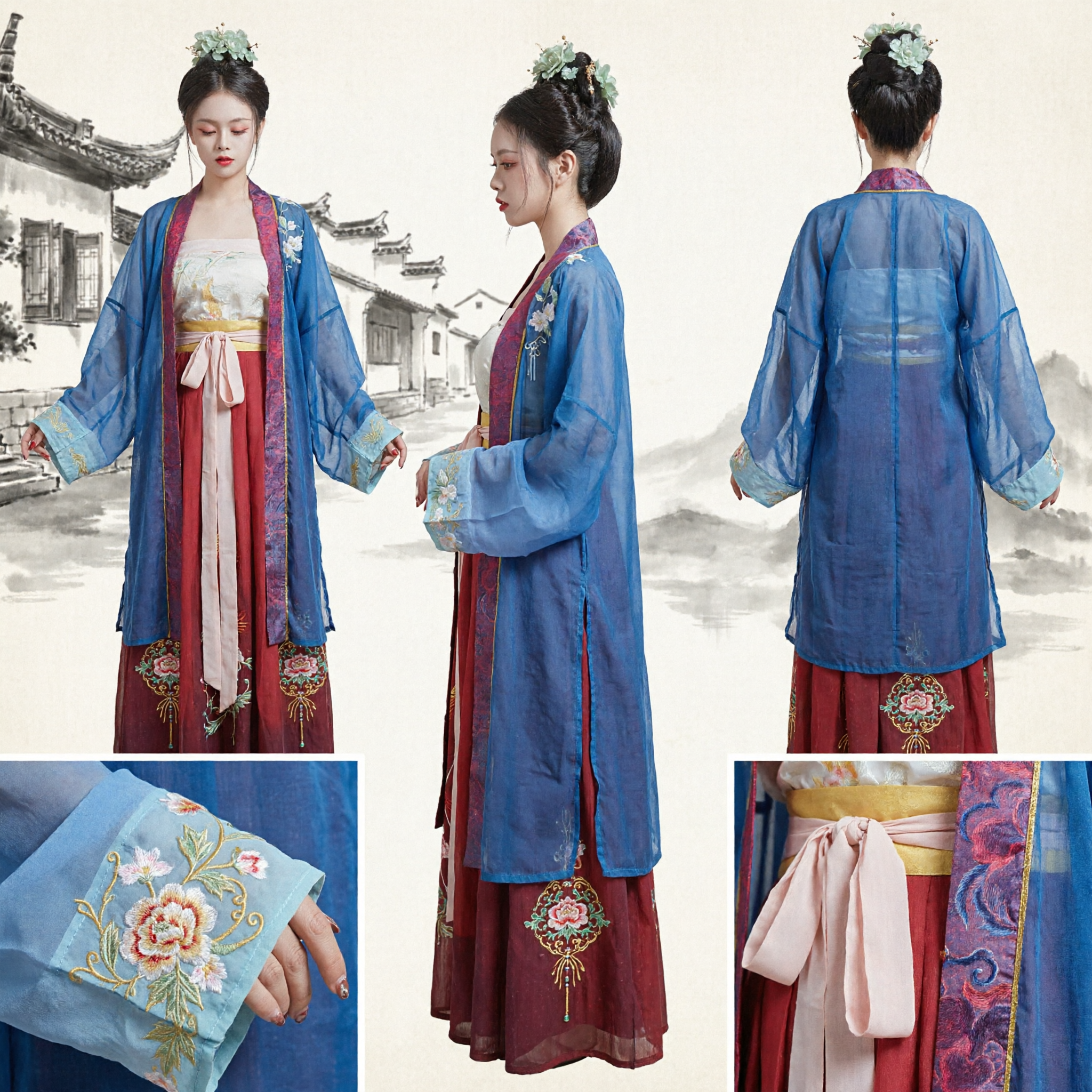 Costume de princesse Hanfu traditionnel chinois dynastie Tang robe de fée ancienne pour photographie et cosplay féminin - Asian Costume