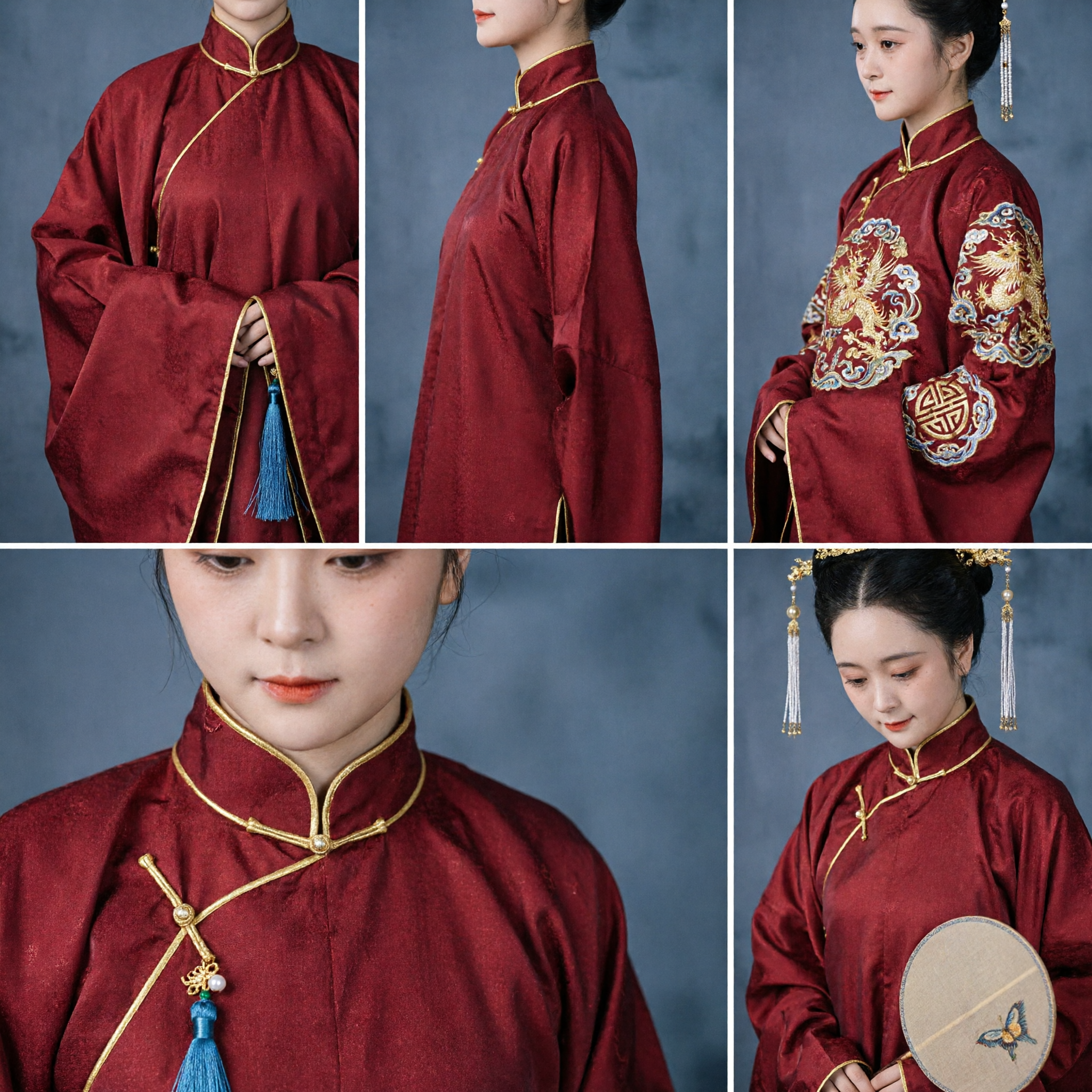 Hanfu Tradicional Chino Dinastía Ming Top de Cuello Cruzado Rojo para Mujer Traje Histórico para Eventos Culturales - Asian Costume