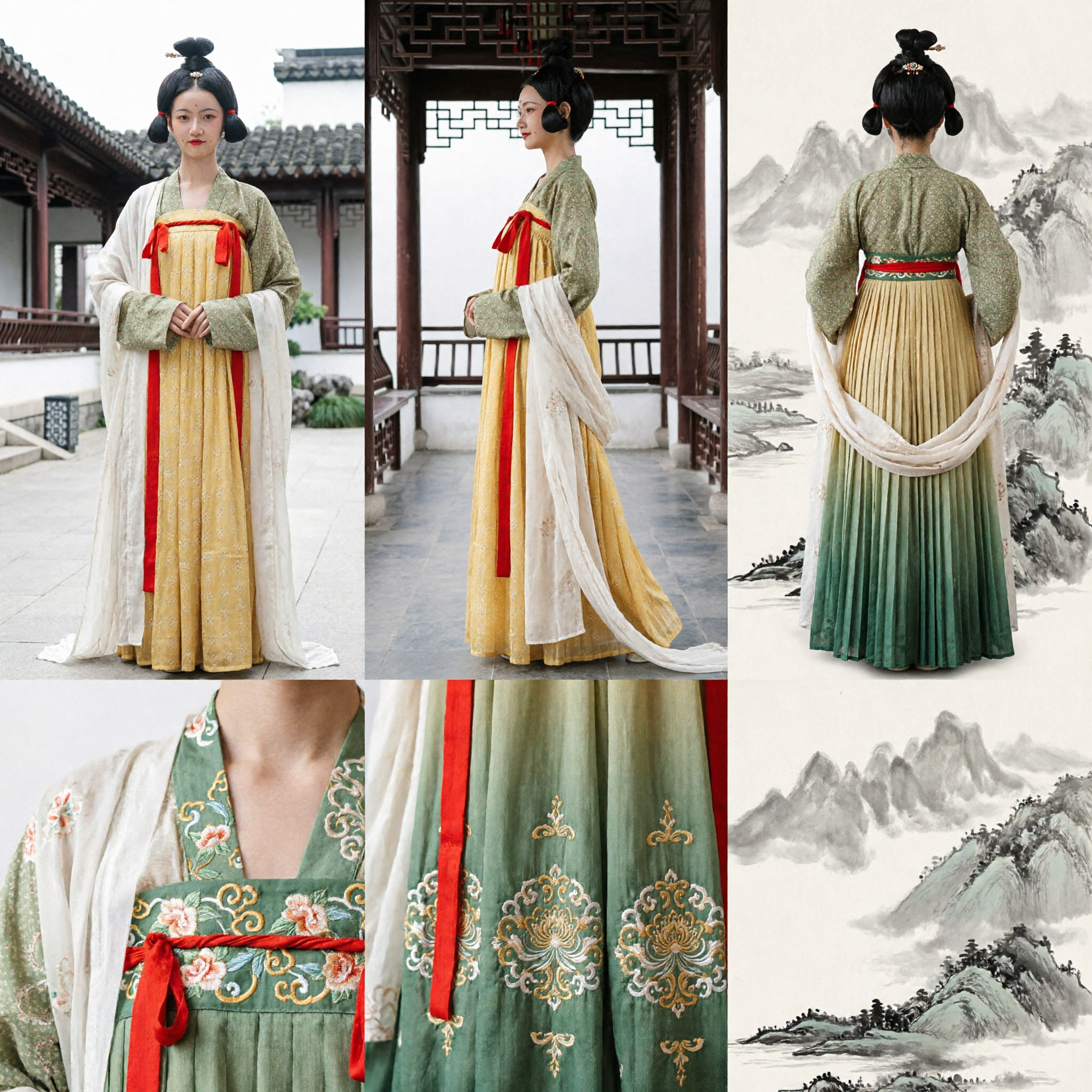 Elegantes Tang-Dynastie-Hanfu, traditionelles chinesisches antikes Kostüm, historisches Cosplay-Kleid für Frauen - Asian Costume