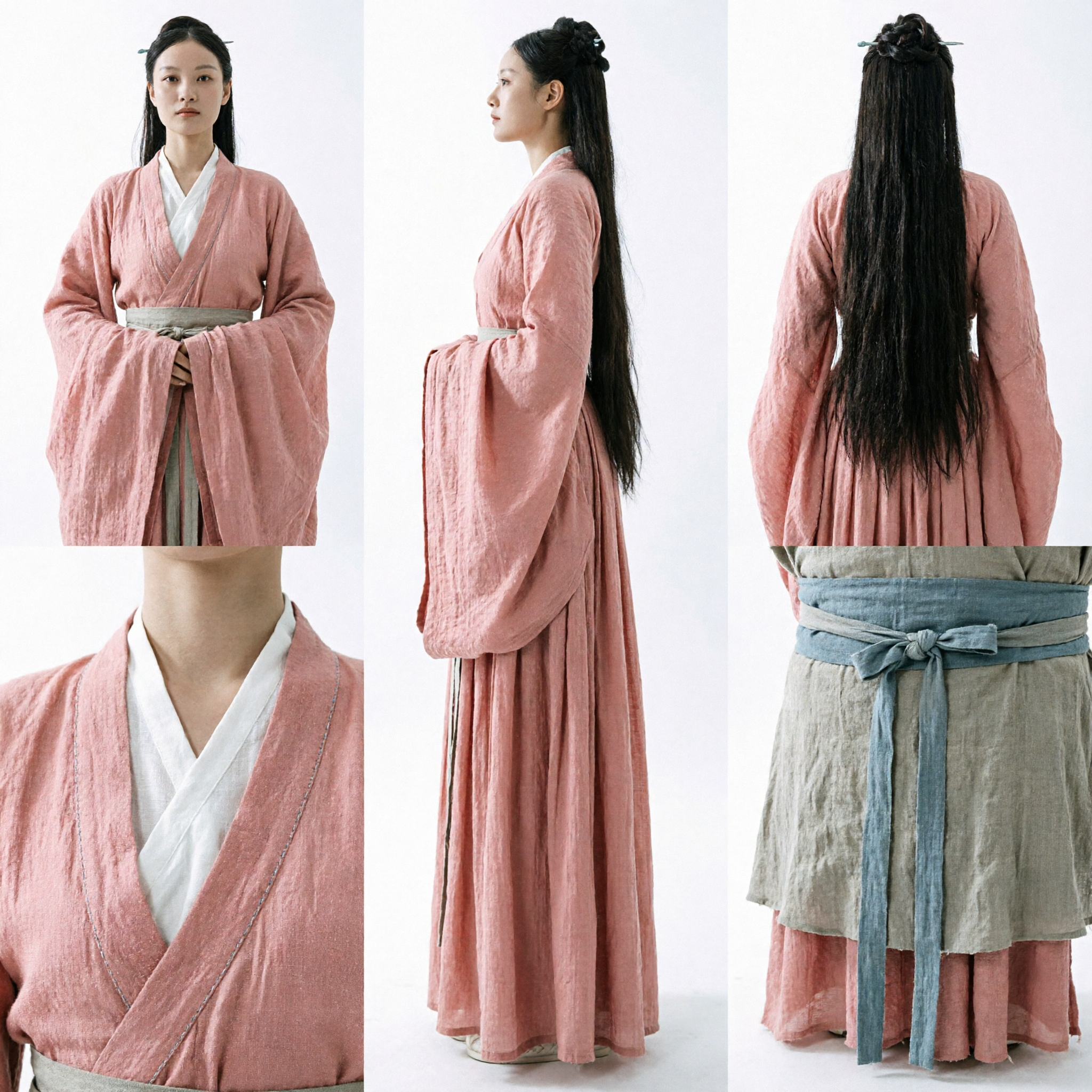 Elegant Roze Hanfu Traditioneel Chinese Antiek Kostuum voor Vrouwen Historische Cosplay Ruqun Jurk Set - Asian Costume
