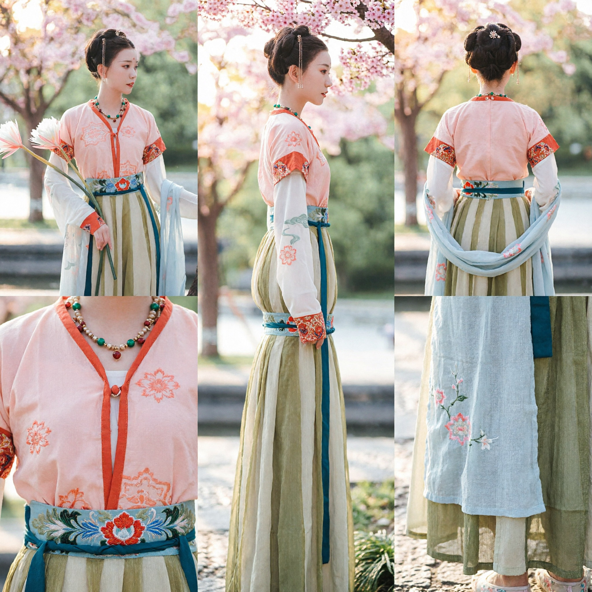Elegantes traditionelles chinesisches Hanfu-Kostüm Antikes Tang-Dynastie-Prinzessinnenkleid für Frauen Fotografie Cosplay - Asian Costume