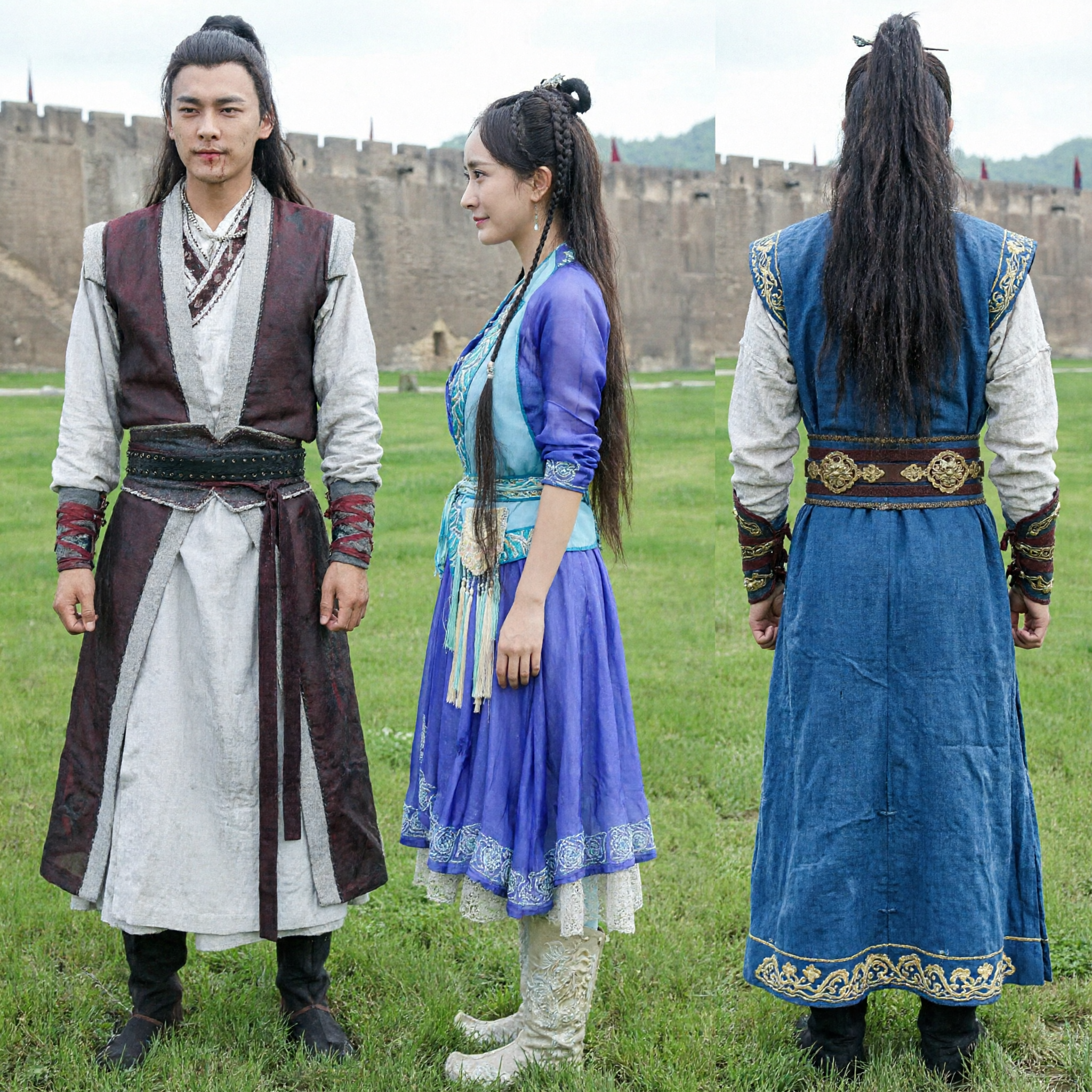 Древний китайский костюм уся в стиле ханьфу для пар, традиционная одежда для косплея и фотосессий - Asian Costume