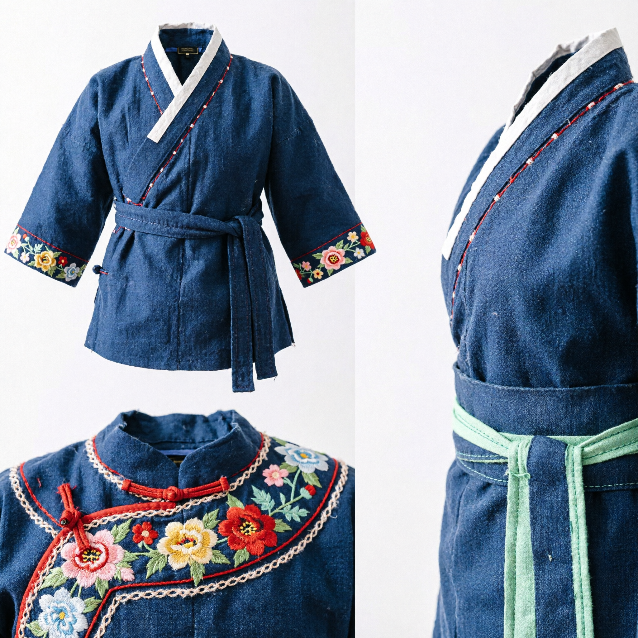 Geta Giapponesi Tradizionali in Legno, Sandali con Cinturino in Tessuto Rosso a Fiori, per Kimono, Yukata e Cosplay - Asian Costume