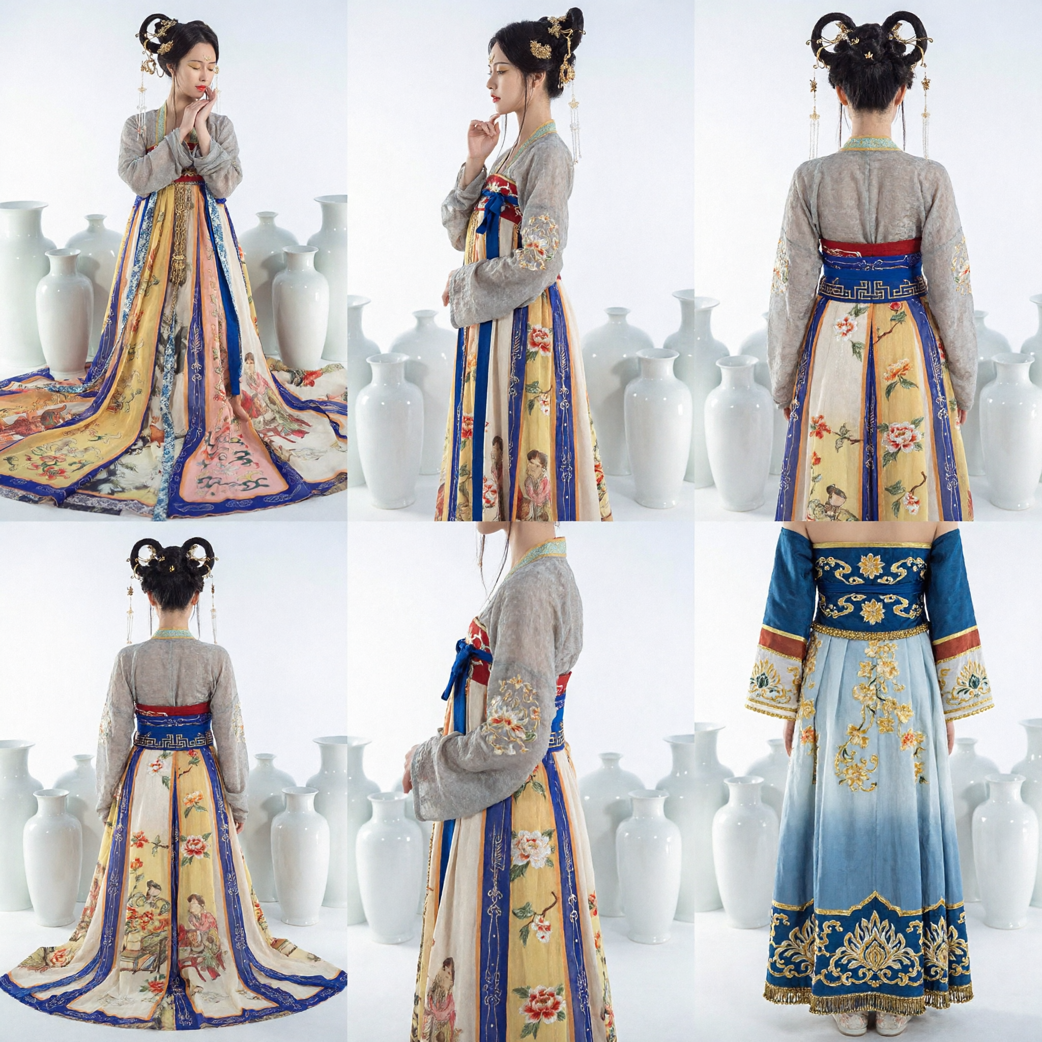 Frauen-Tang-Dynastie-Hanfu Traditionelles Chinesisches Kostüm Antikes Palastkleid für Fotografie Cosplay und Kulturelle Veranstaltungen - Asian Costume
