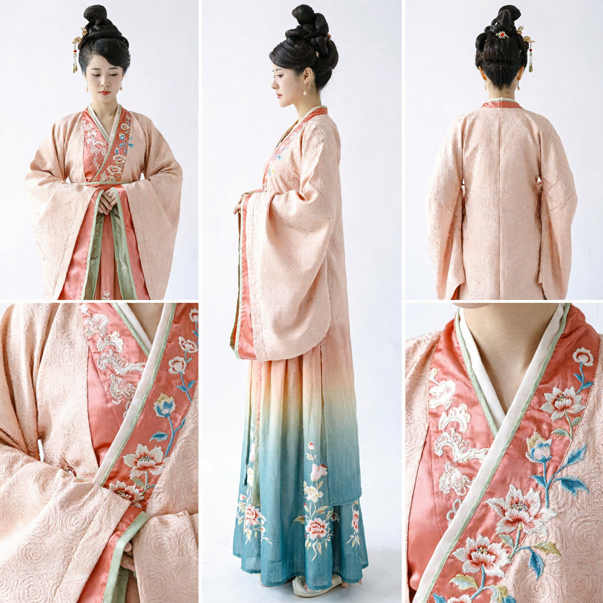 Traditioneel Chinees Tang Dynastie Hanfu Kostuum Vrouwen Oud Paleis Dame Roze Jurk voor Cosplay - Asian Costume