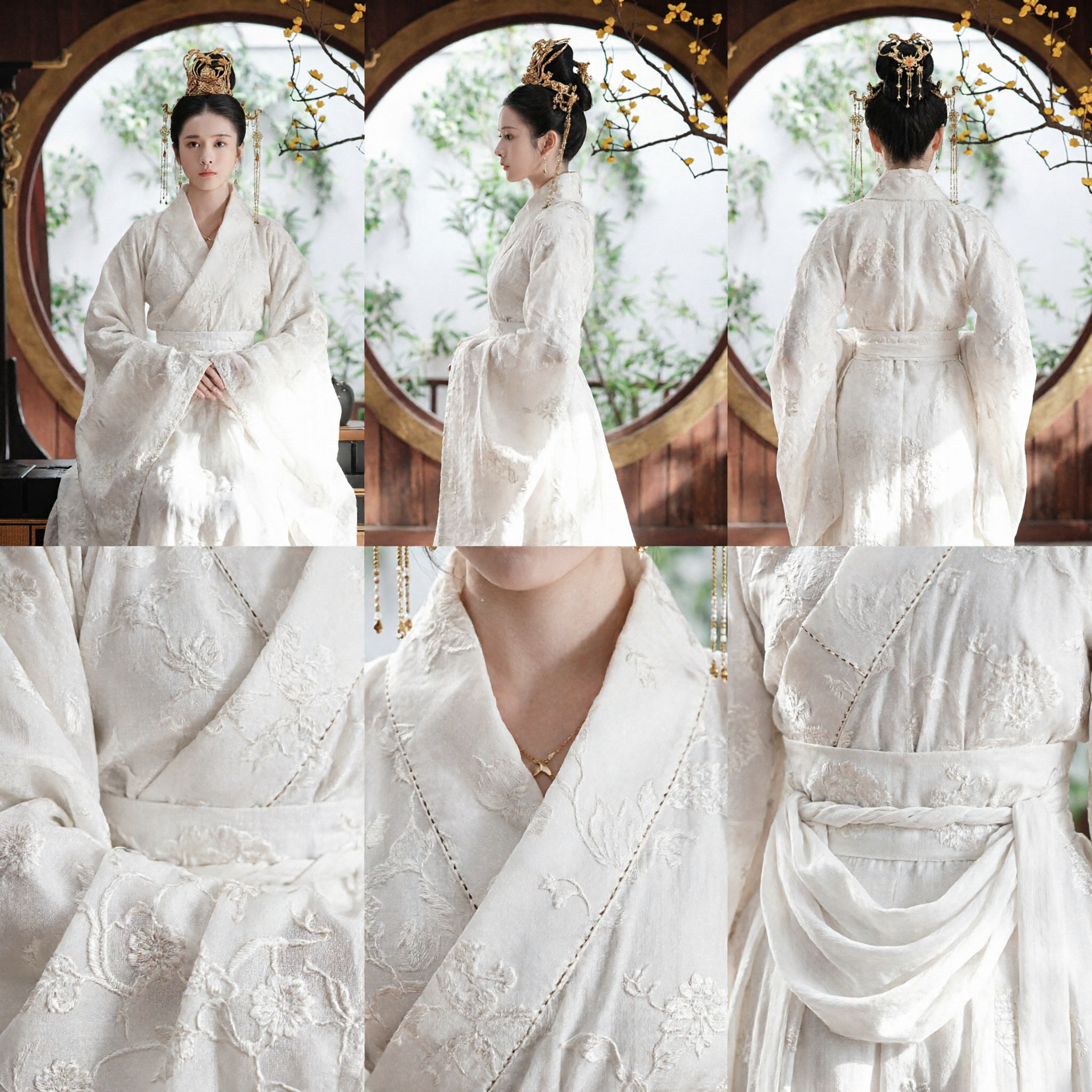 Exquisito Hanfu blanco, traje antiguo tradicional chino para mujeres, elegante dama noble para cosplay y fotografía - Asian Costume