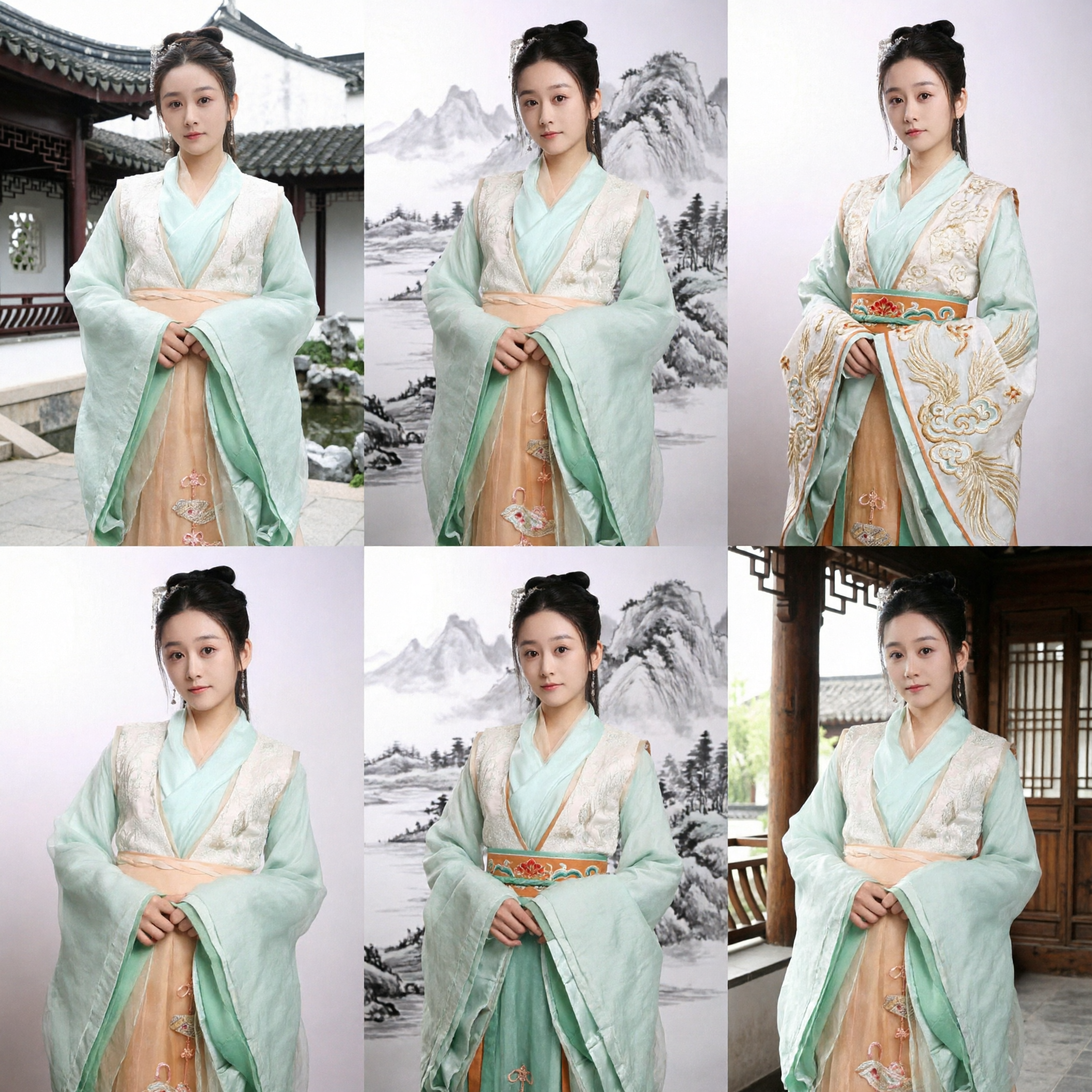 Elegante costume Hanfu tradizionale cinese abito da principessa antico verde veste ricamata per donne cosplay - Asian Costume