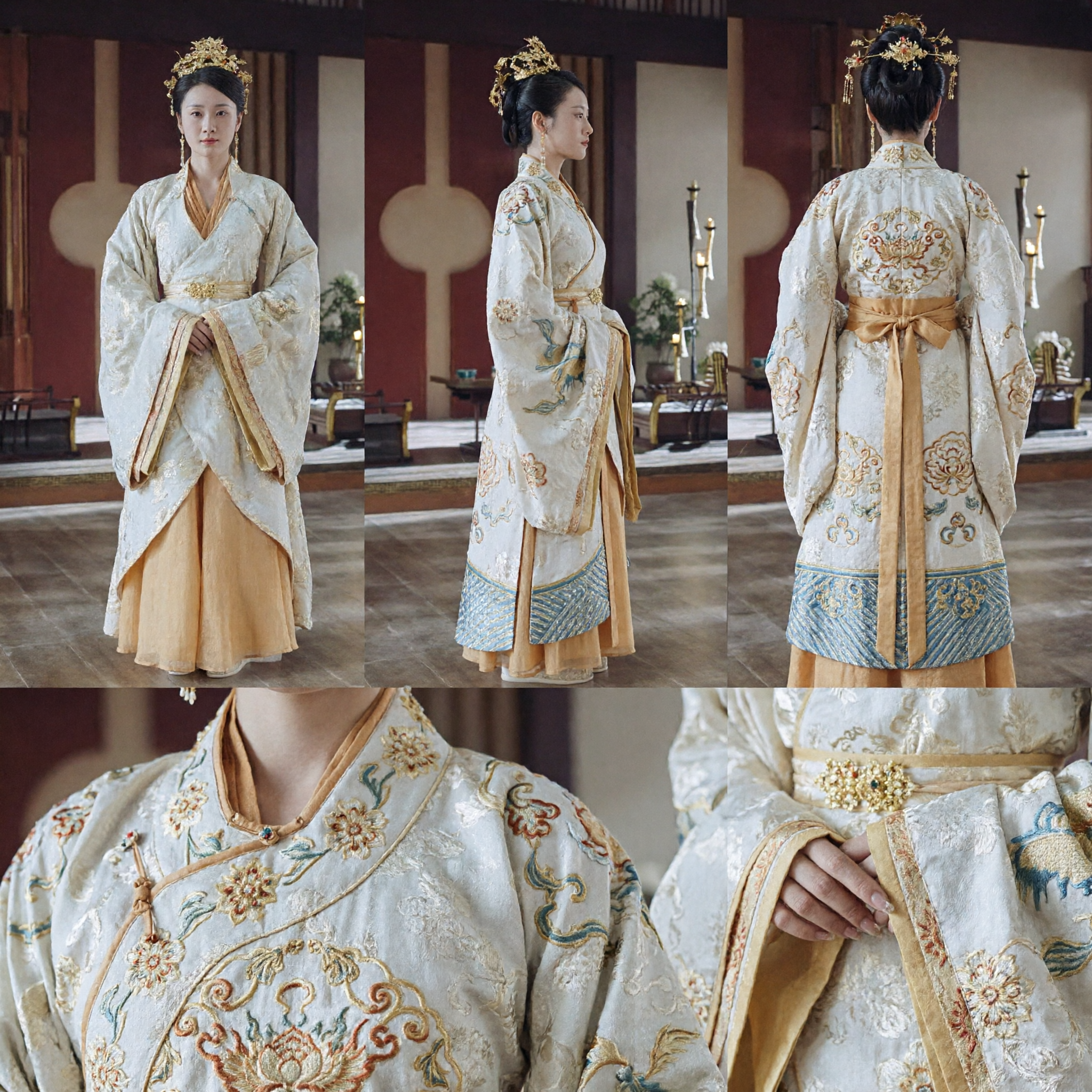 Traje Hanfu tradicional chino, vestido de dama de palacio de la Dinastía Song antigua para mujeres, atuendo de cosplay para drama histórico - Asian Costume