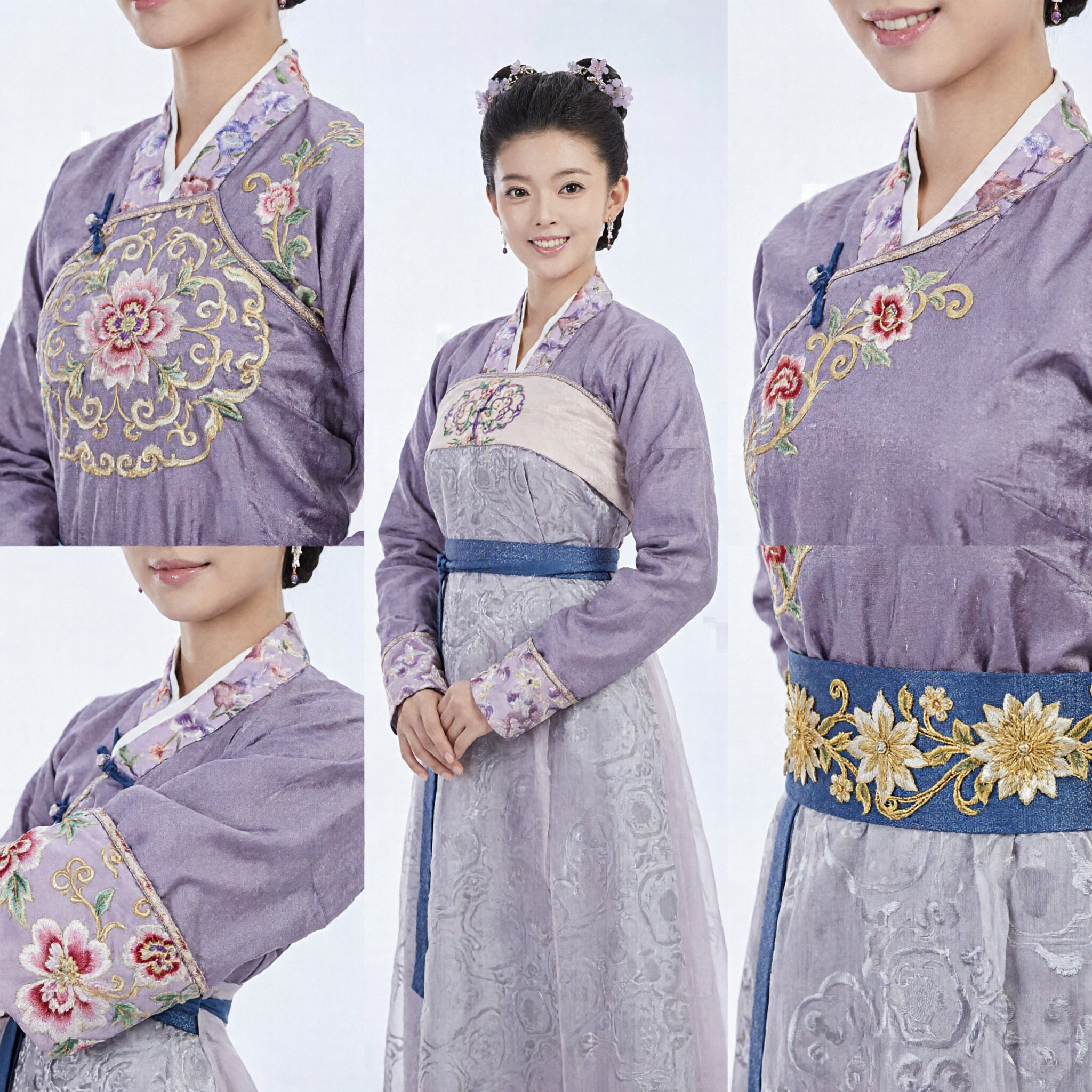 Traditionelles chinesisches Hanfu-Kostüm lila antikes Palastdamenkleid für Frauen Periodendrama Cosplay - Asian Costume