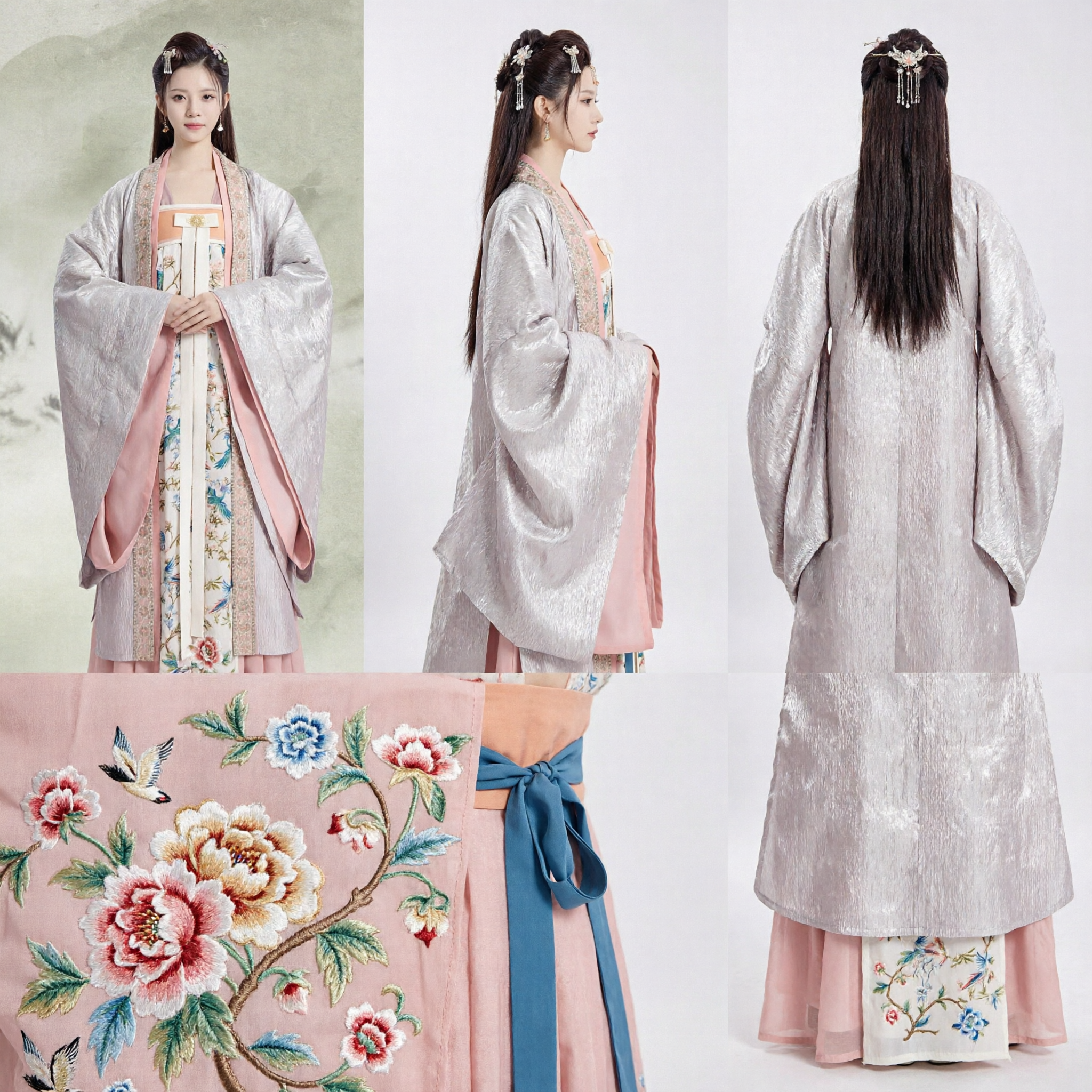 Traditionelles chinesisches Hanfu der Tang-Dynastie, Qixiong Ruqun, Antikes Palastdame-Kostüm für Frauen Cosplay und Fotografie - Asian Costume