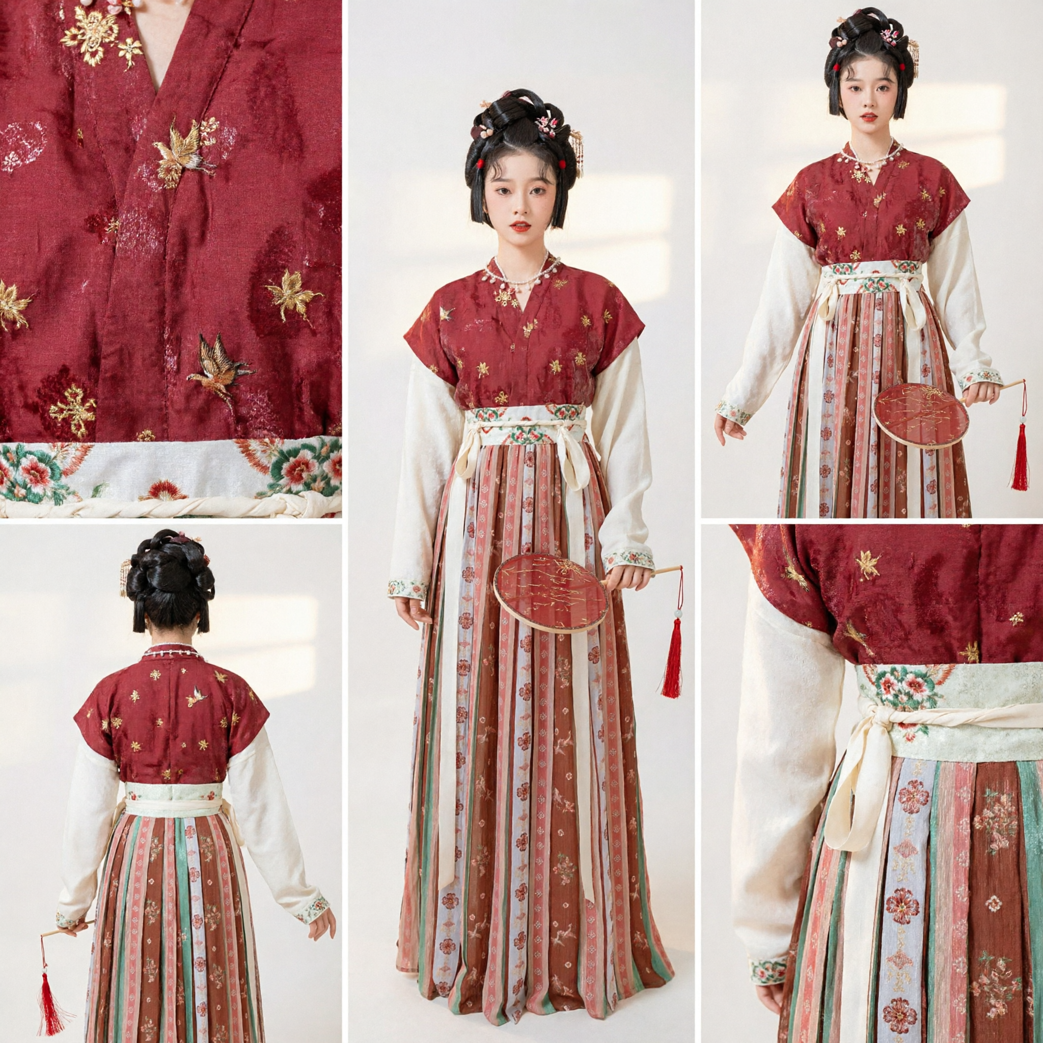 Robe Hanfu traditionnelle chinoise pour femmes - Style dynastie Tang, costume Ruqun brodé pour festivals et événements - Asian Costume