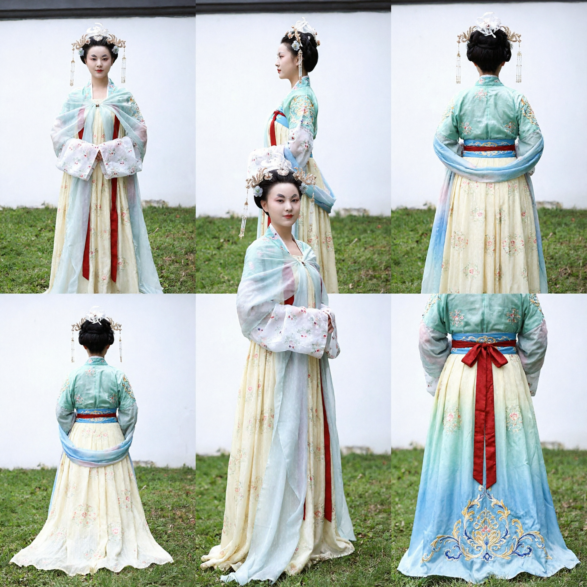 Elegant Traditioneel Chinees Tang-dynastie Hanfu Kostuum Antiek Keizerlijke Concubine Jurk voor Vrouwen Cosplay Optredens - Asian Costume