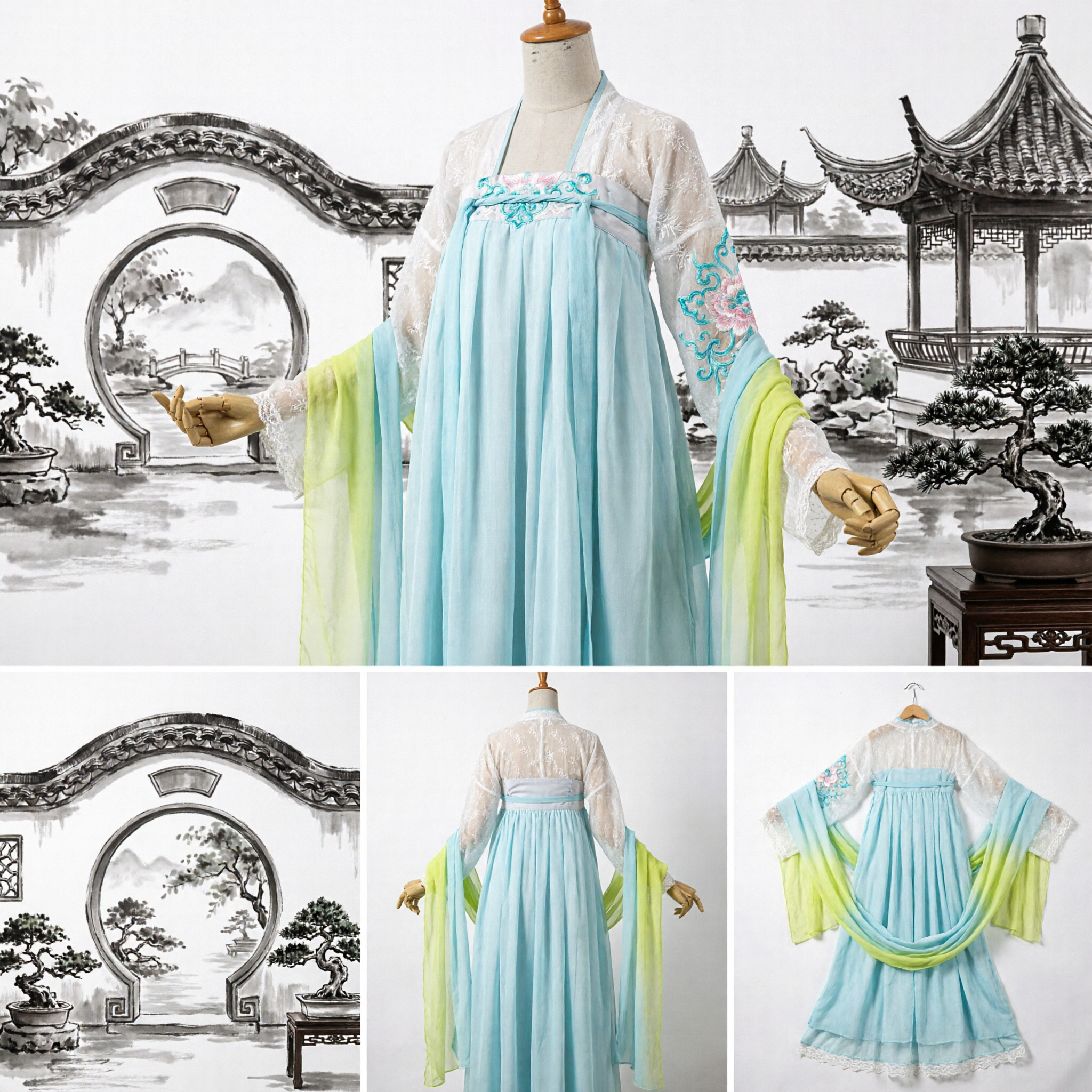 Elegantes traditionelles chinesisches Hanfu-Kleid Tang-Dynastie-Stil Antikes Kostüm für Frauen Cosplay - Asian Costume