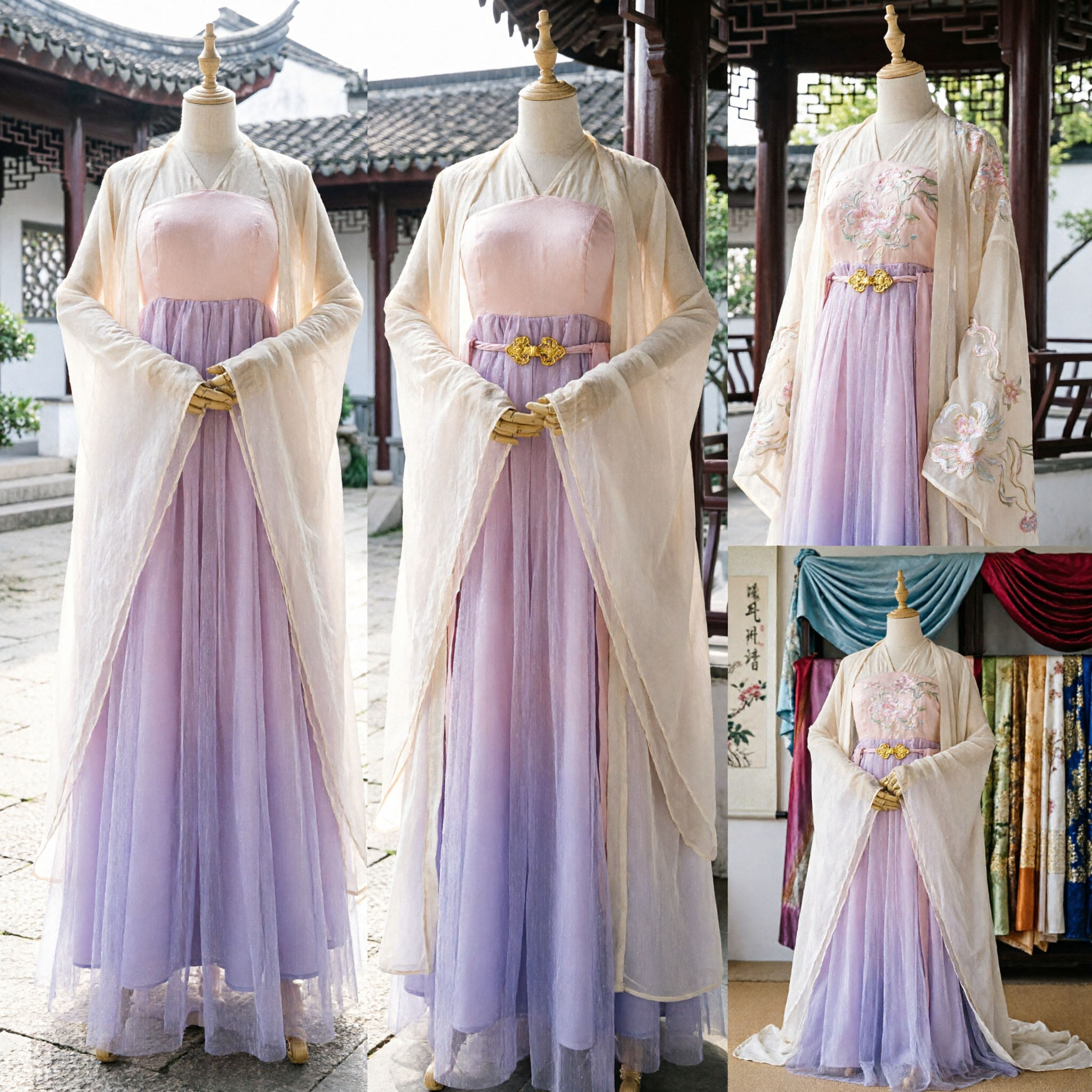 Elegant Traditioneel Chinees Hanfu Kostuum Oude Fee Jurk Paarse Rok Witte Gewaad voor Vrouwen Cosplay Fotografie - Asian Costume