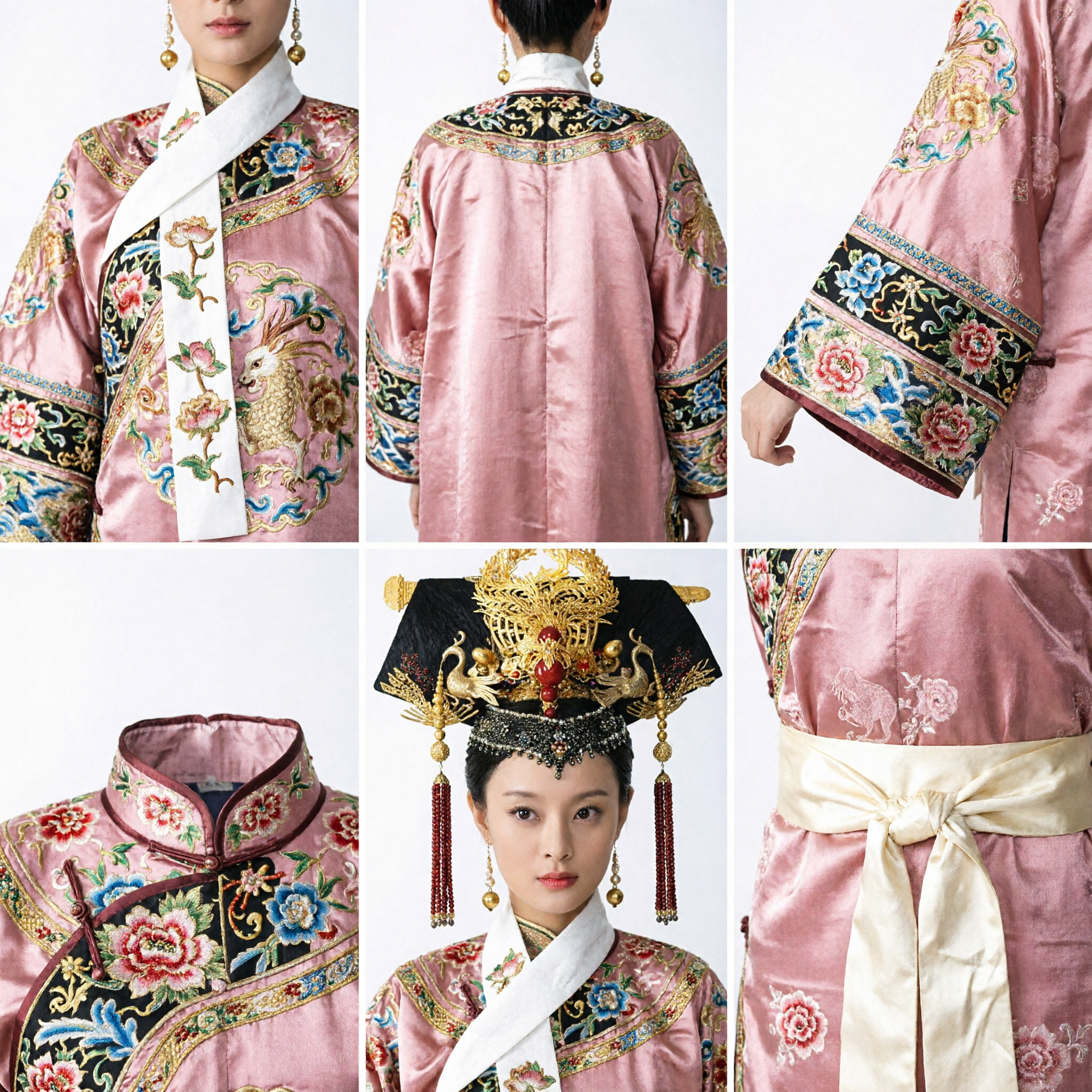 Traditionelles chinesisches Qing-Dynastie Kaiserin Phönixkrone Kopfschmuck Hanfu Haaraccessoire für Cosplay Auftritt - Asian Costume