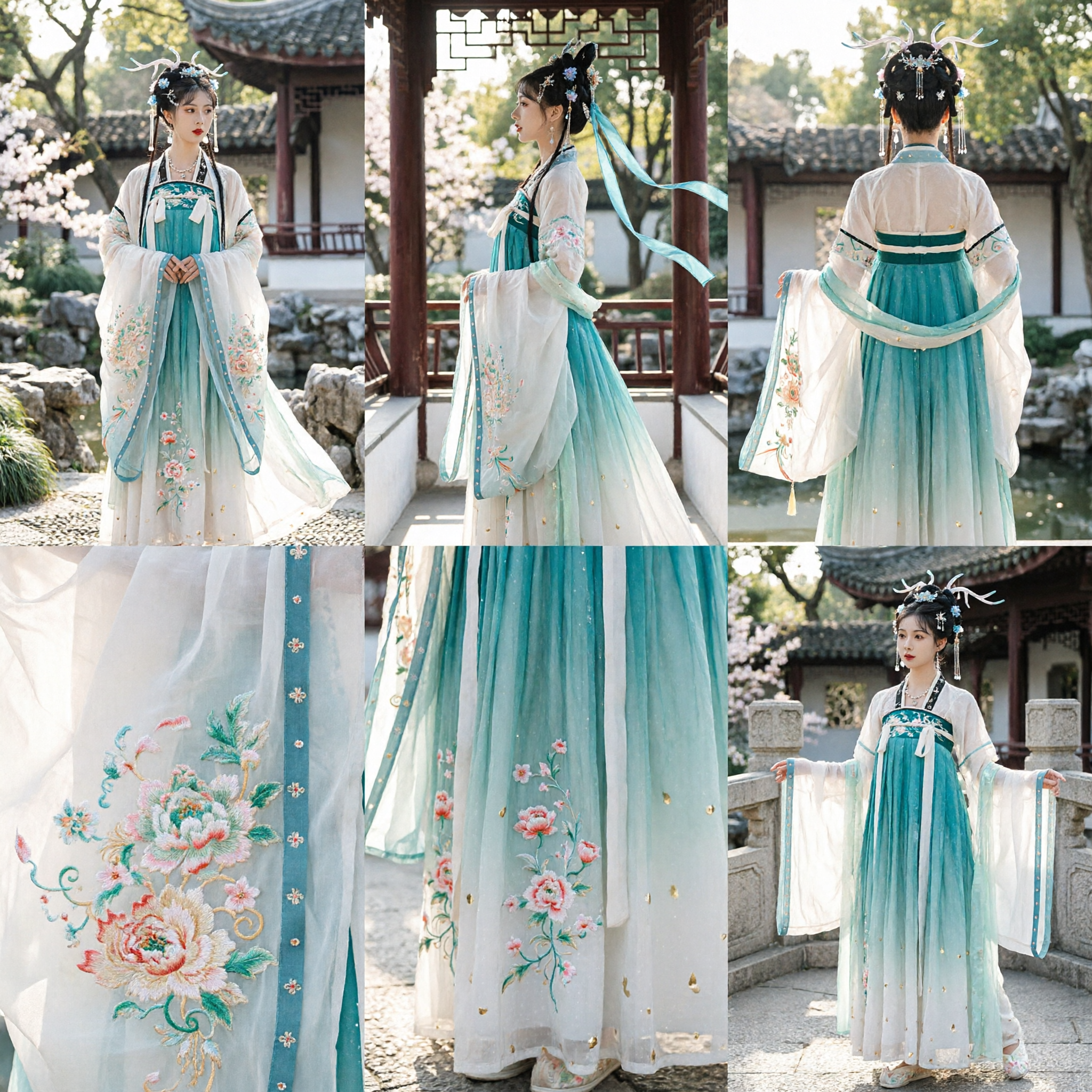 Elegante Vestido Tradicional Chino Hanfu para Mujer - Traje de Hada de la Dinastía Tang para Representaciones Antiguas y Cosplay - Asian Costume