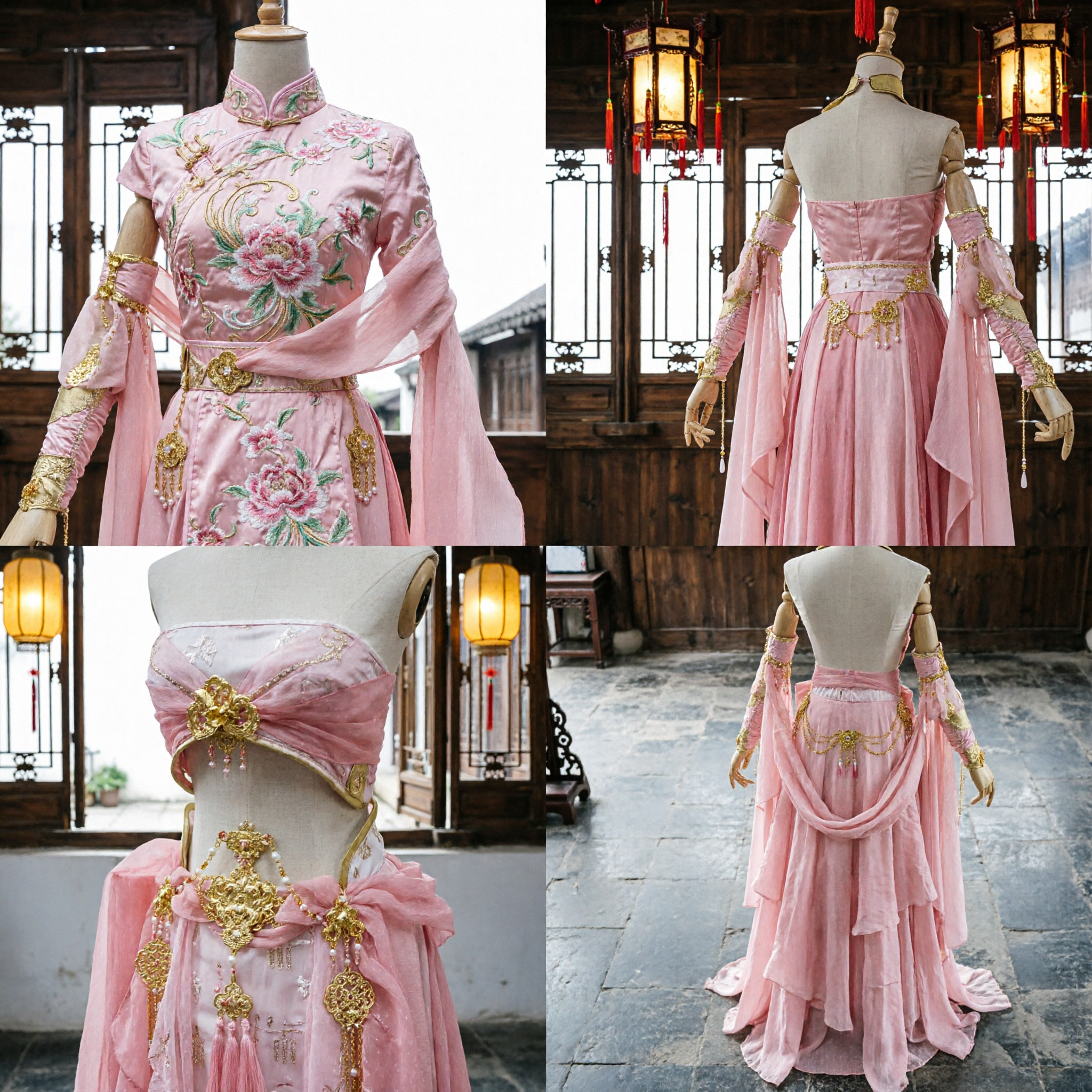 Roze Chinese Antieke Fee Hanfu Kostuum Vrouwen Prinses Jurk voor Cosplay Podium Optreden Dans - Asian Costume