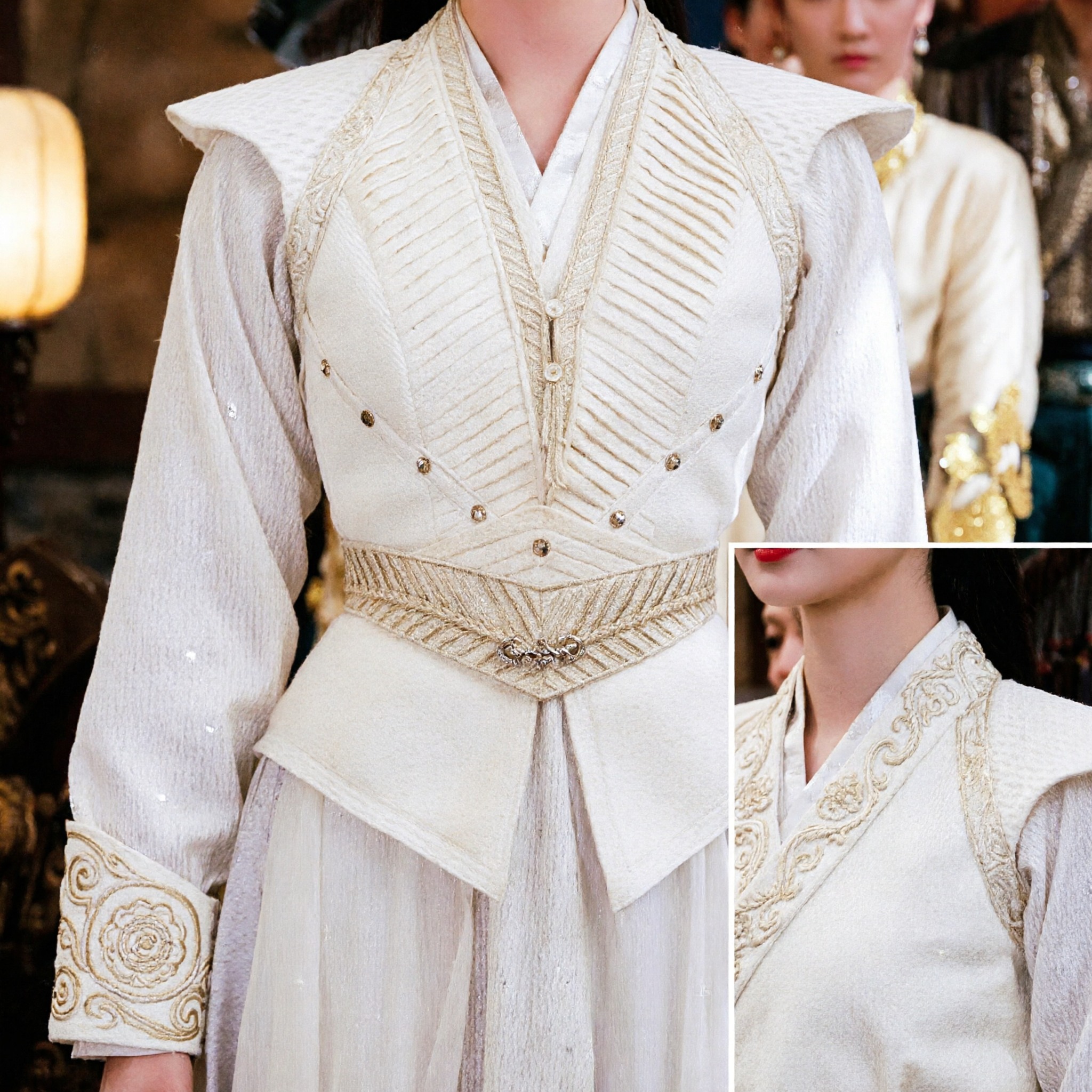 Traditioneel Chinees Oude Prinses Hanfu Kostuum Wit Wuxia Zwaardvechterjurk voor Vrouwen Cosplay - Asian Costume