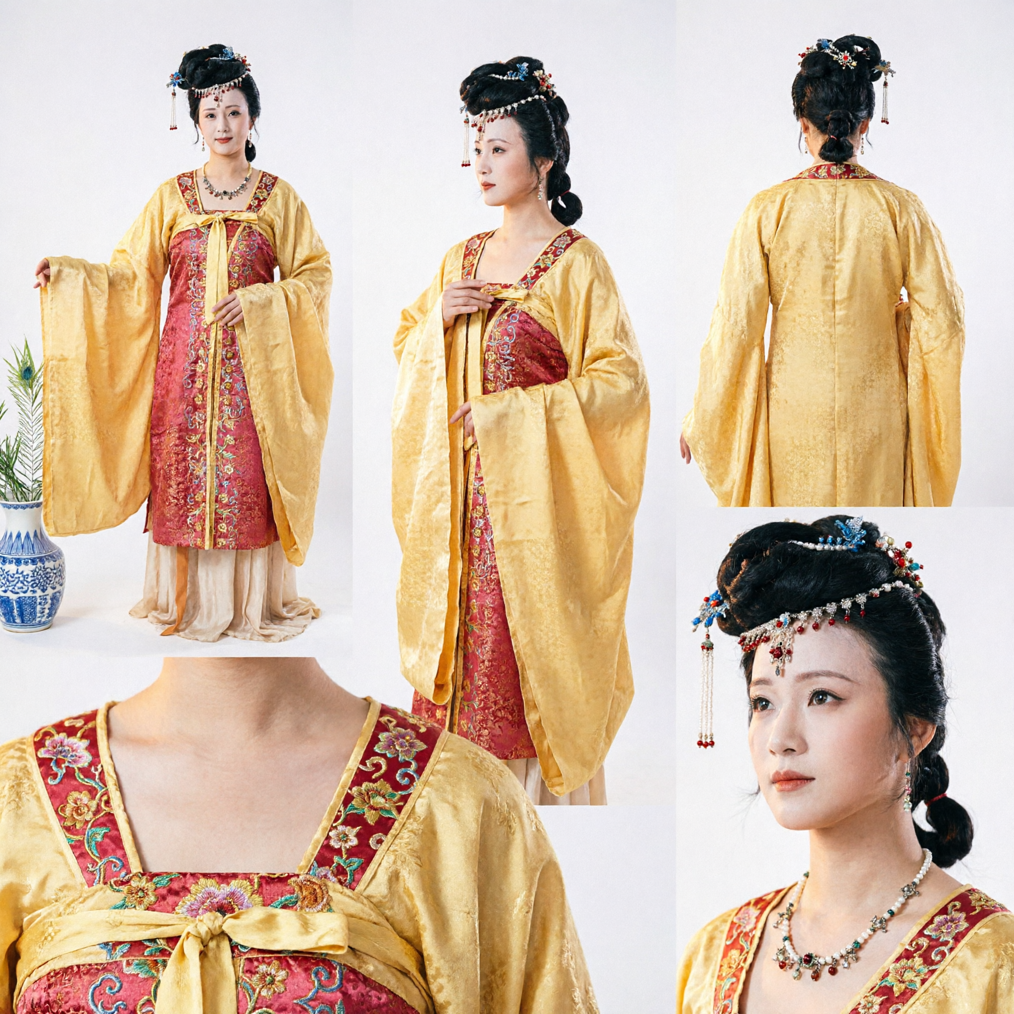 Costume da Principessa della Dinastia Tang Cinese Tradizionale Antico Abito da Imperatrice del Palazzo Hanfu per Donne Cosplay e Spettacolo - Asian Costume