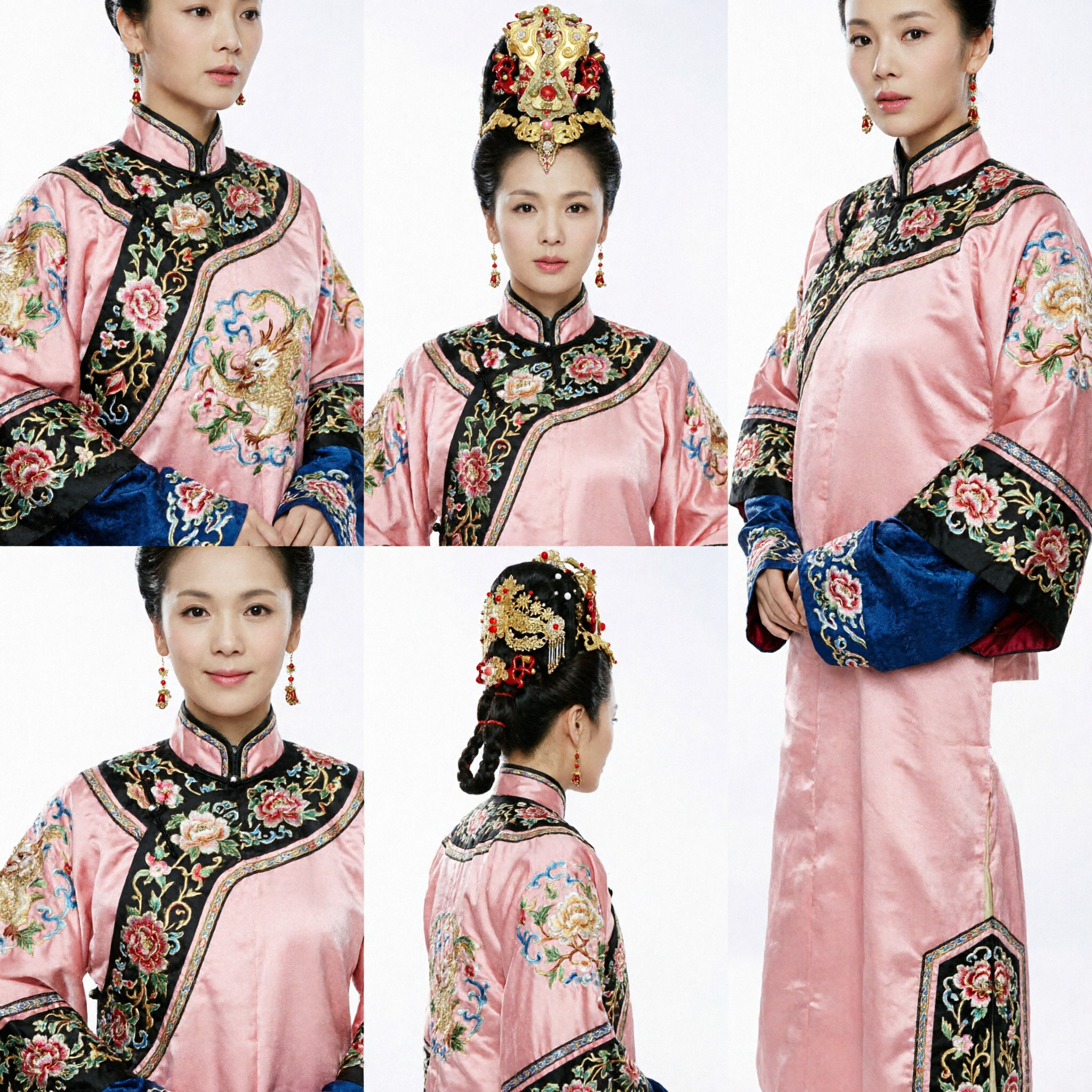 تاج أميرة صيني قديم فاخر - إكسسوارات شعر الهانفو التقليدية تاج العنقاء الذهبي للنساء كوسبلاي زفاف - Asian Costume