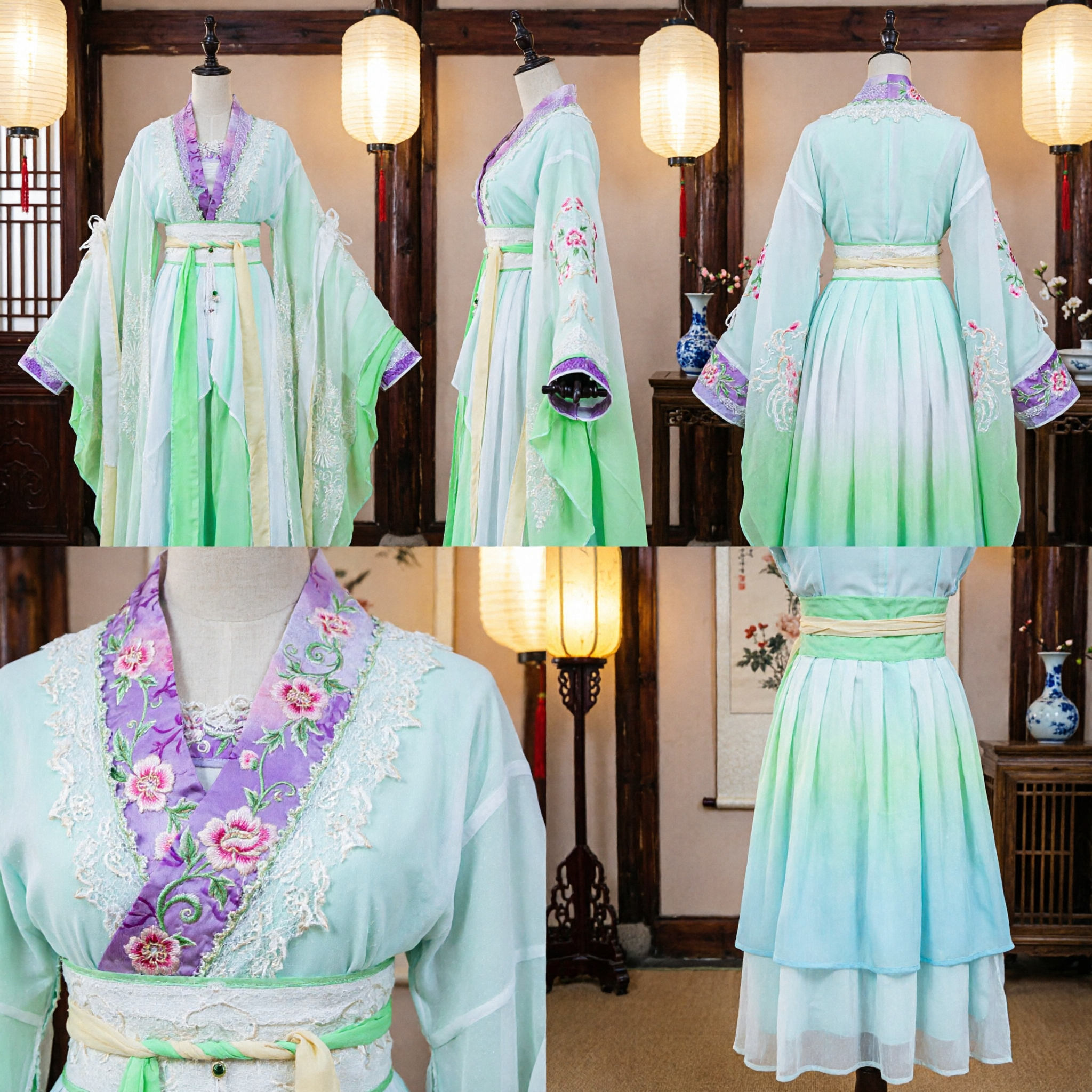 Elegante Costume Hanfu Cinese Tradizionale, Vestito da Principessa Antica in Stile Dinastia Tang per Cosplay Femminile - Asian Costume