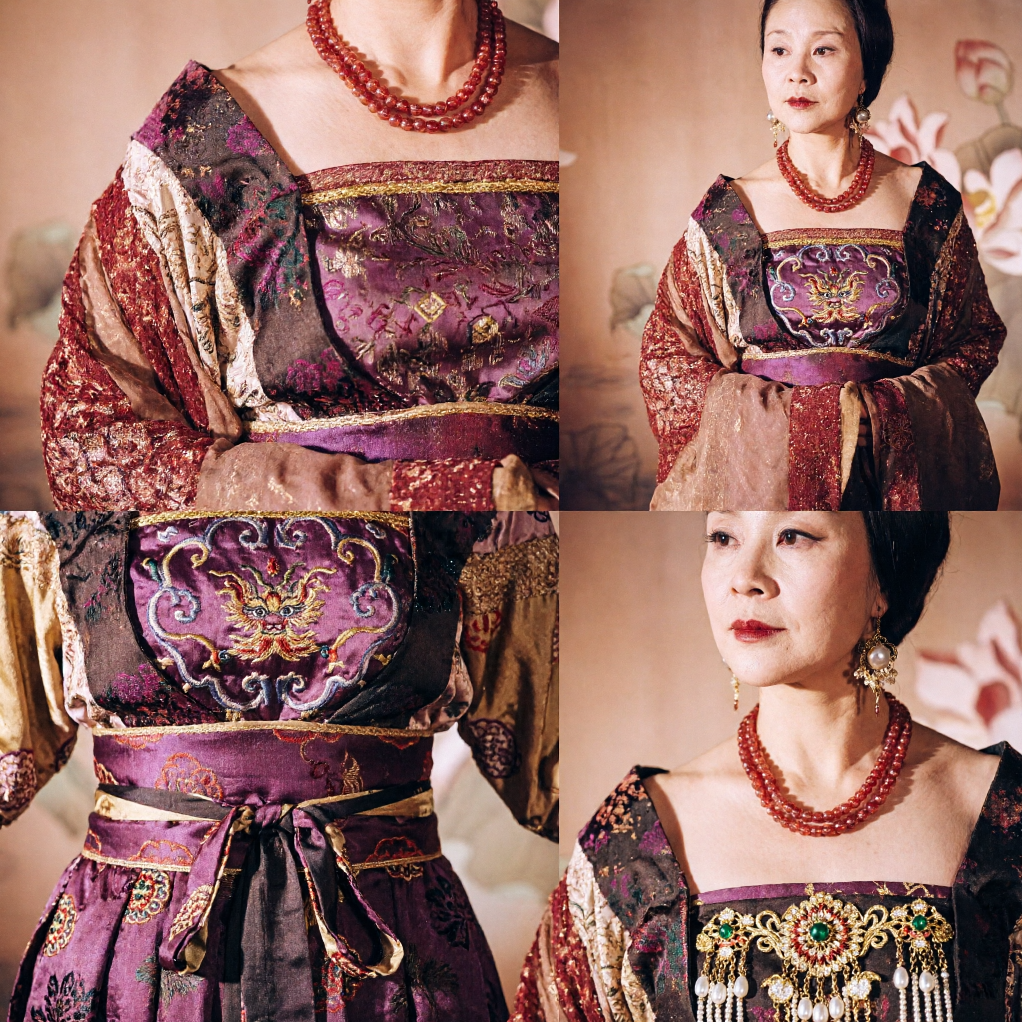 Conjunto Completo de Traje Hanfu de la Emperatriz de la Dinastía Tang China Antigua, con Tocado para Cosplay de Mujeres - Asian Costume