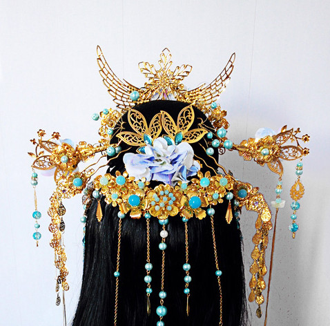 Chinese ancient hair accessories costumes accessory headpiece hair pieces ornaments hairpins ornament wigs wig