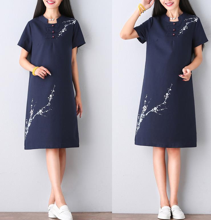 Traditional Ancient Chinese Young Women Cheongsam Dress Republic of China Tangsuit Stand Collar Blouse Dress Tang Suit Clothing for Women
