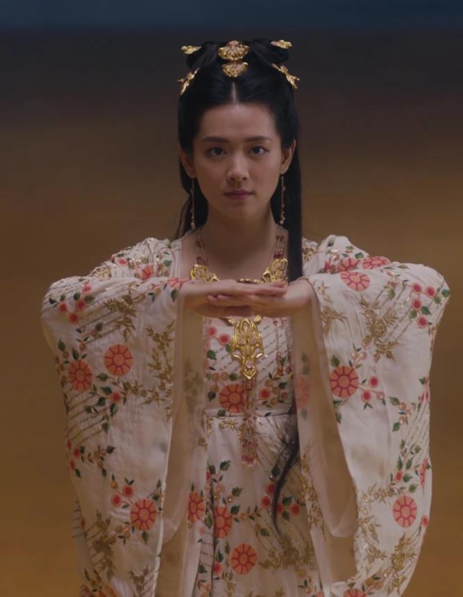 Chinese Historical Drama Ancient Princess of Yin Empir Novoland Eagle Flag Xiao Zhou Replica Costumes and Headpiece for Women