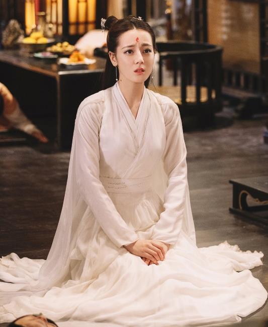 Chinese Ancient Fox Princess Bai Fengjiu White Dress Drama Sansheng Sanshi Pillow Eternal Love of Dream Costume and Headpiece Complete Set