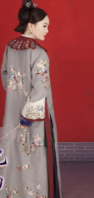 Chinese Traditional Drama Ancient Imperial Consort Hanfu Dress Apparels Qing Dynasty Manchu Palace Concubine Historical Costumes and Headdress for Women