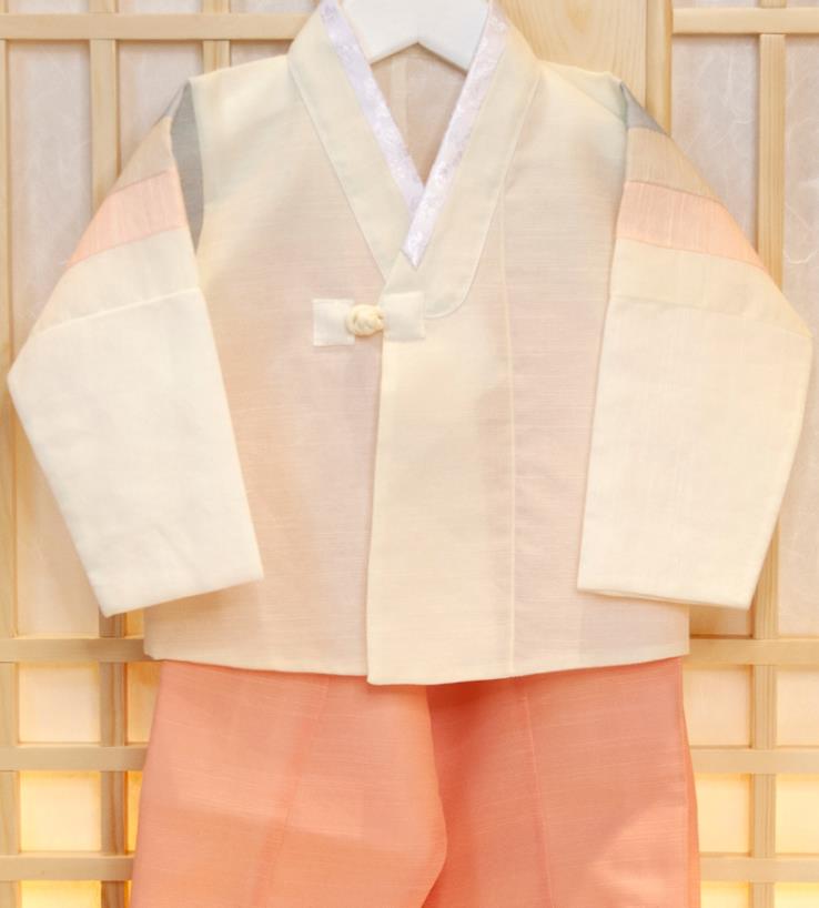 Korean Traditional Garment Costumes Hanbok Clothing Korea Boys Prince Birthday Fashion Children Green Vest White Shirt and Pink Pants
