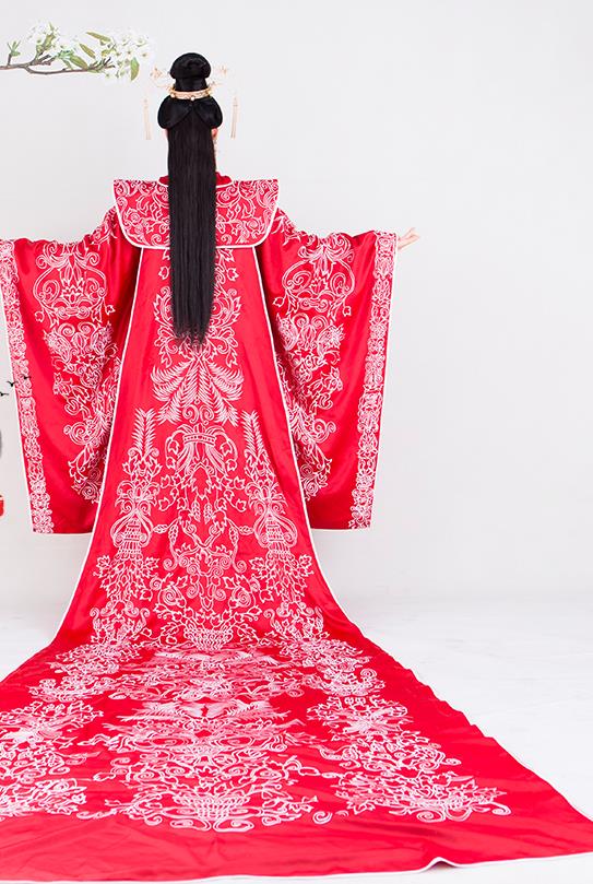 China Drama Eternal Love of Dream Bai Fengjiu Wedding Garment Costumes Ancient Goddess Queen Red Hanfu Dress Ming Dynasty Empress Historical Clothing