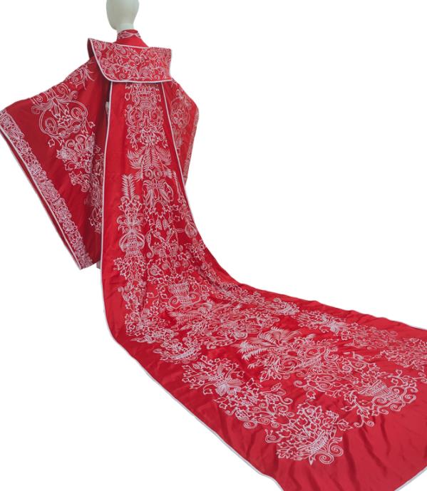 China Drama Eternal Love of Dream Bai Fengjiu Wedding Garment Costumes Ancient Goddess Queen Red Hanfu Dress Ming Dynasty Empress Historical Clothing