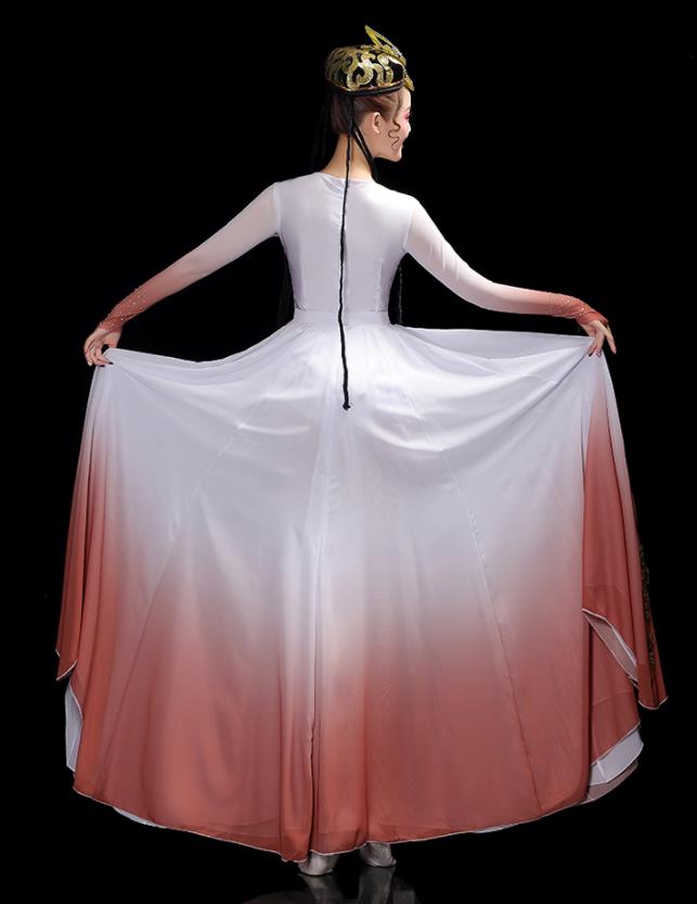 Chinese Uighur Ethnic Festival Performance Costumes Uyghur Nationality Dance Dress Outfits Xinjiang Minority Folk Dance Clothing
