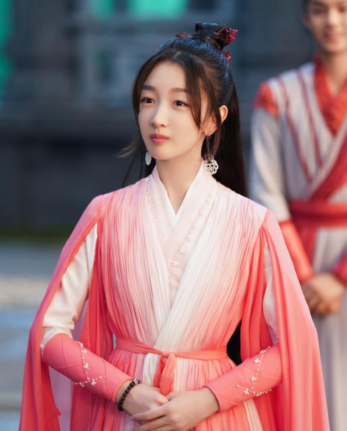 Chinese Ancient Love Poetry Shang Gu Pink Dress Xian Xia Drama Garment Costumes Goddess Clothing