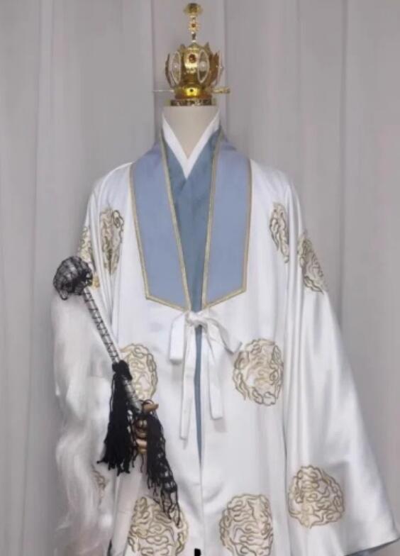 Journey To The West  Edition Patriarch Bodhi Costume TV Drama Performance Garment Ancient Chinese Taoist Priest Outfit